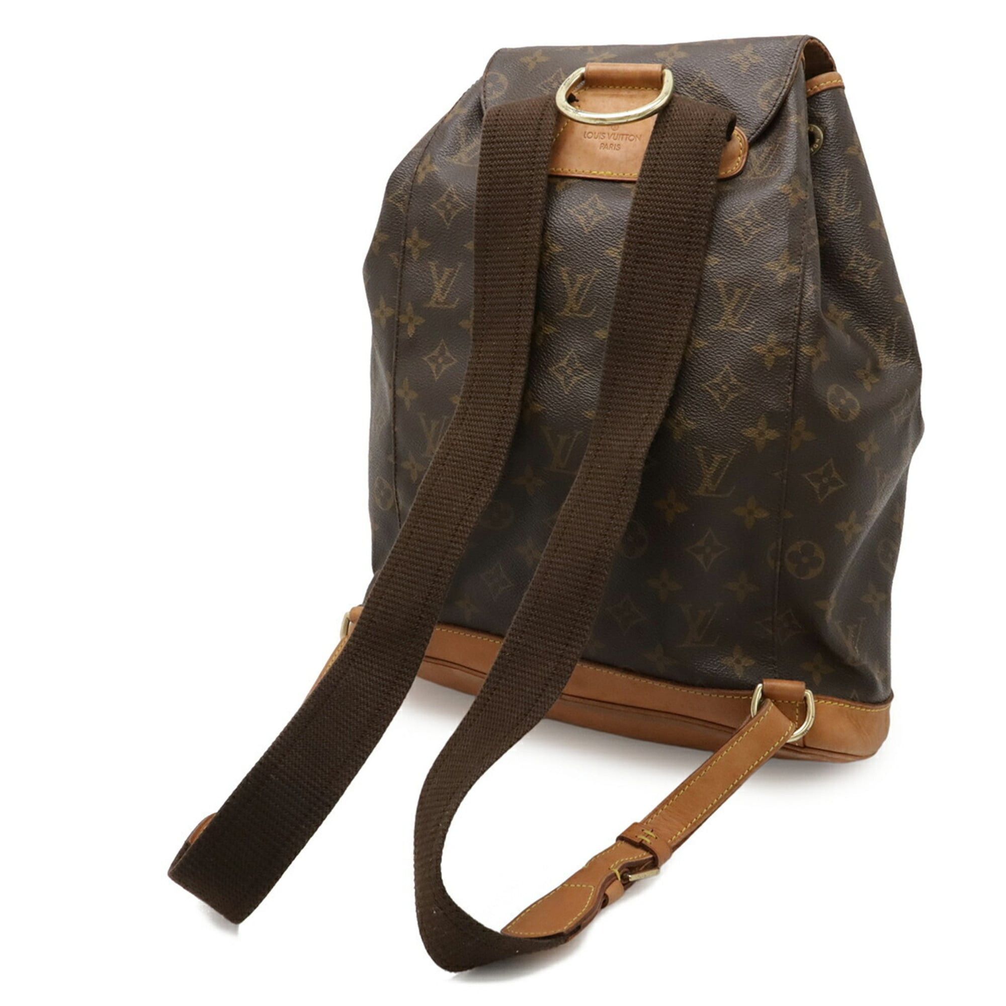 louis vuitton backpack montsouris gm Used This is an authentic LOUIS VUITTON Monogram Canvas Montsouris
