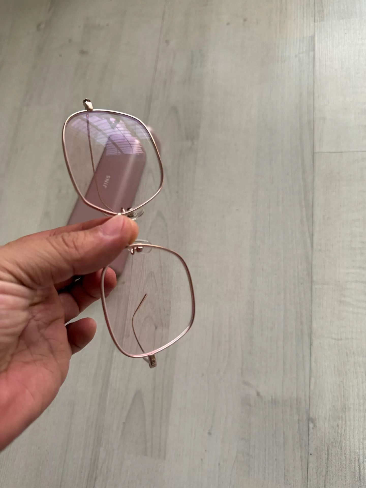 JINS JINS Titanium Retro Lightweight Glasses Size ONE SIZE - 5 Thumbnail