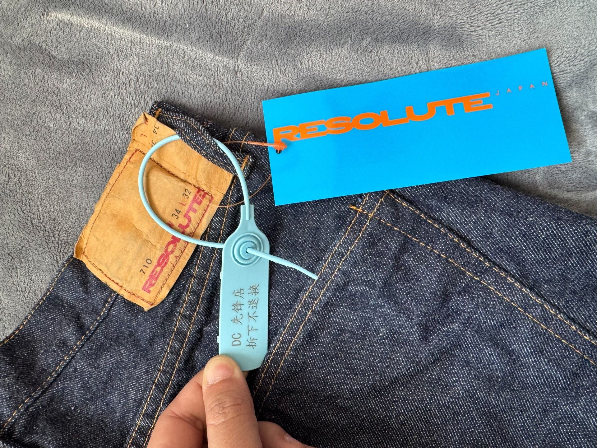 RESOLUTE RESOLUTE 710 Retro Slim Straight Jeans Size US 34 / EU 50 - 4 Thumbnail