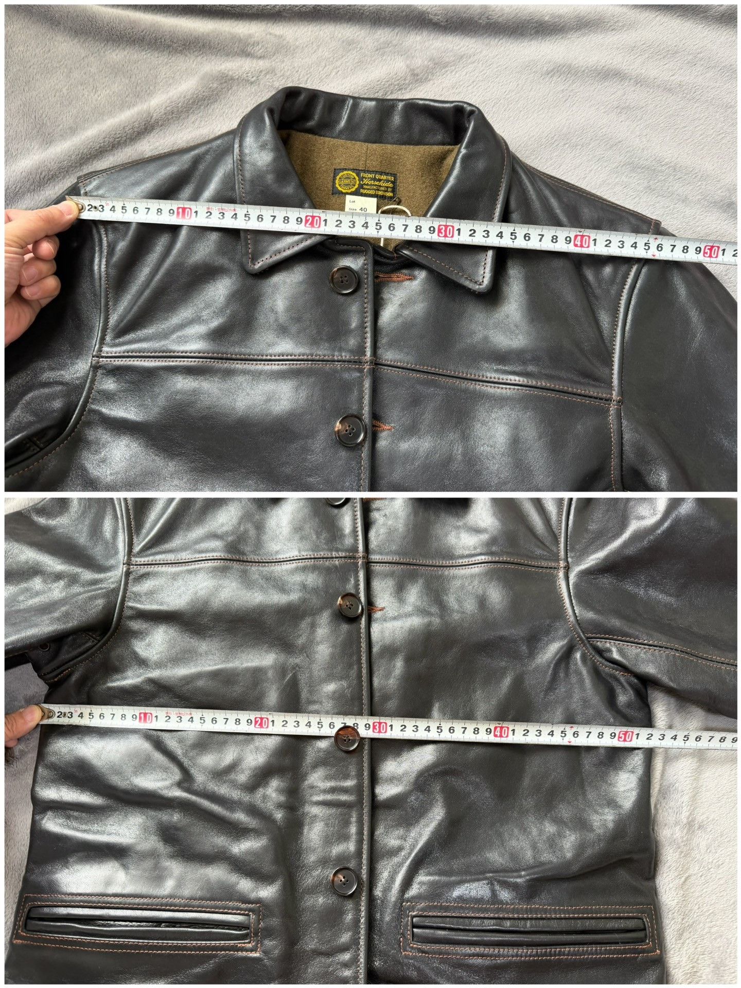 Bronson MFG. CO. BRONSON Lot-339 Horsehide Wool Jacket Size US XXS / EU 40 - 6 Thumbnail