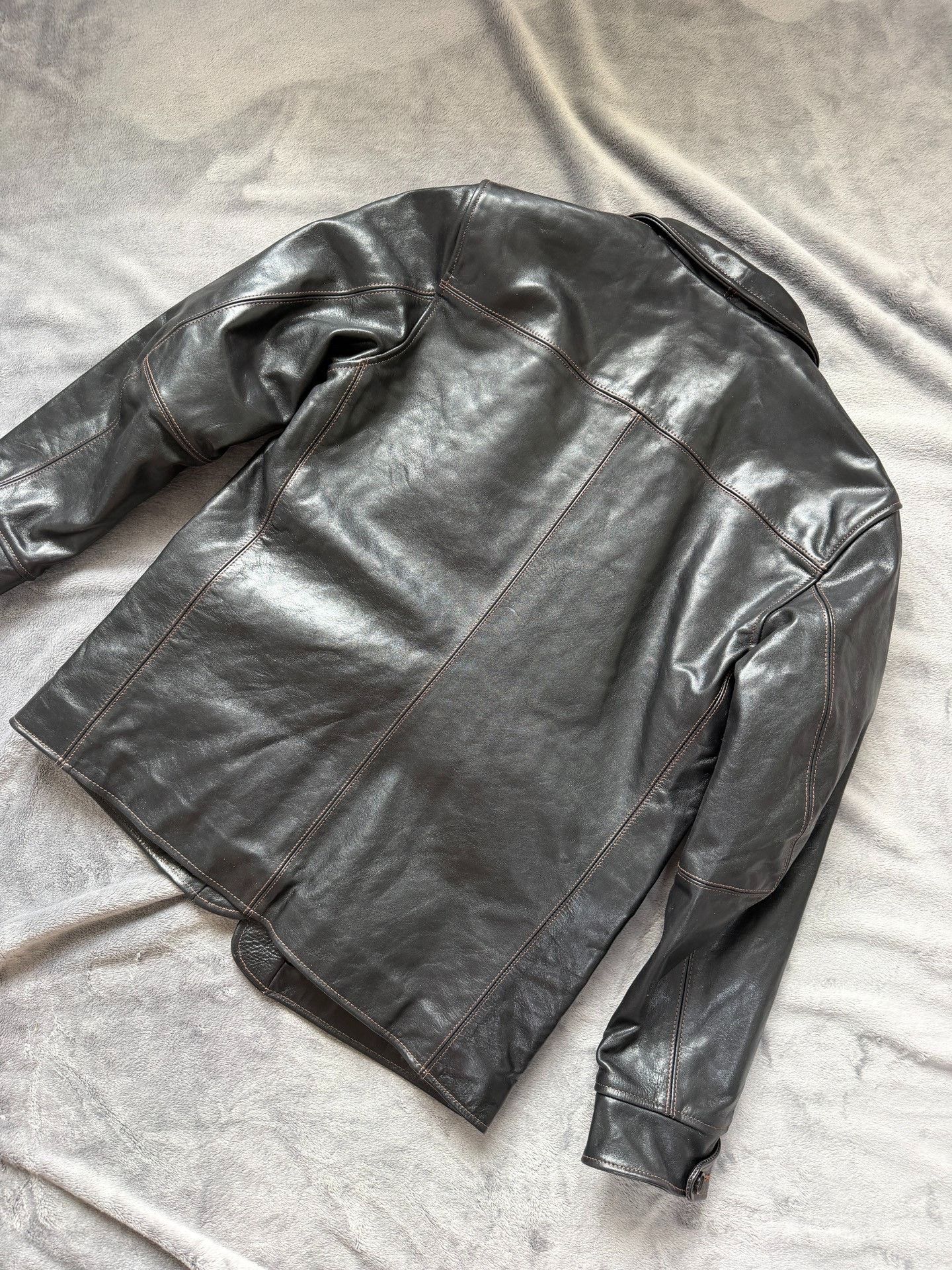 Bronson MFG. CO. BRONSON Lot-339 Horsehide Wool Jacket Size US XXS / EU 40 - 4 Thumbnail