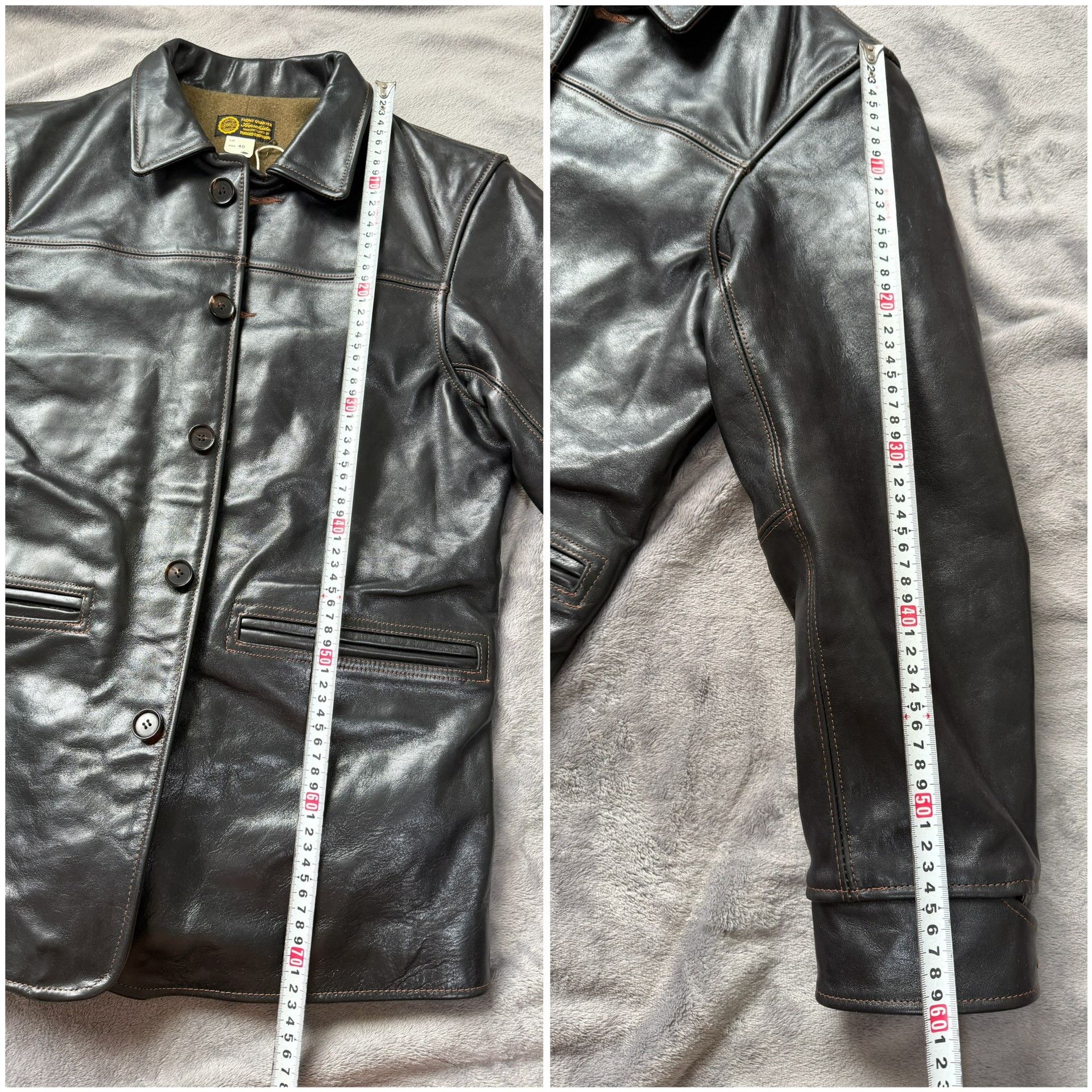 Bronson MFG. CO. BRONSON Lot-339 Horsehide Wool Jacket Size US XXS / EU 40 - 7 Thumbnail