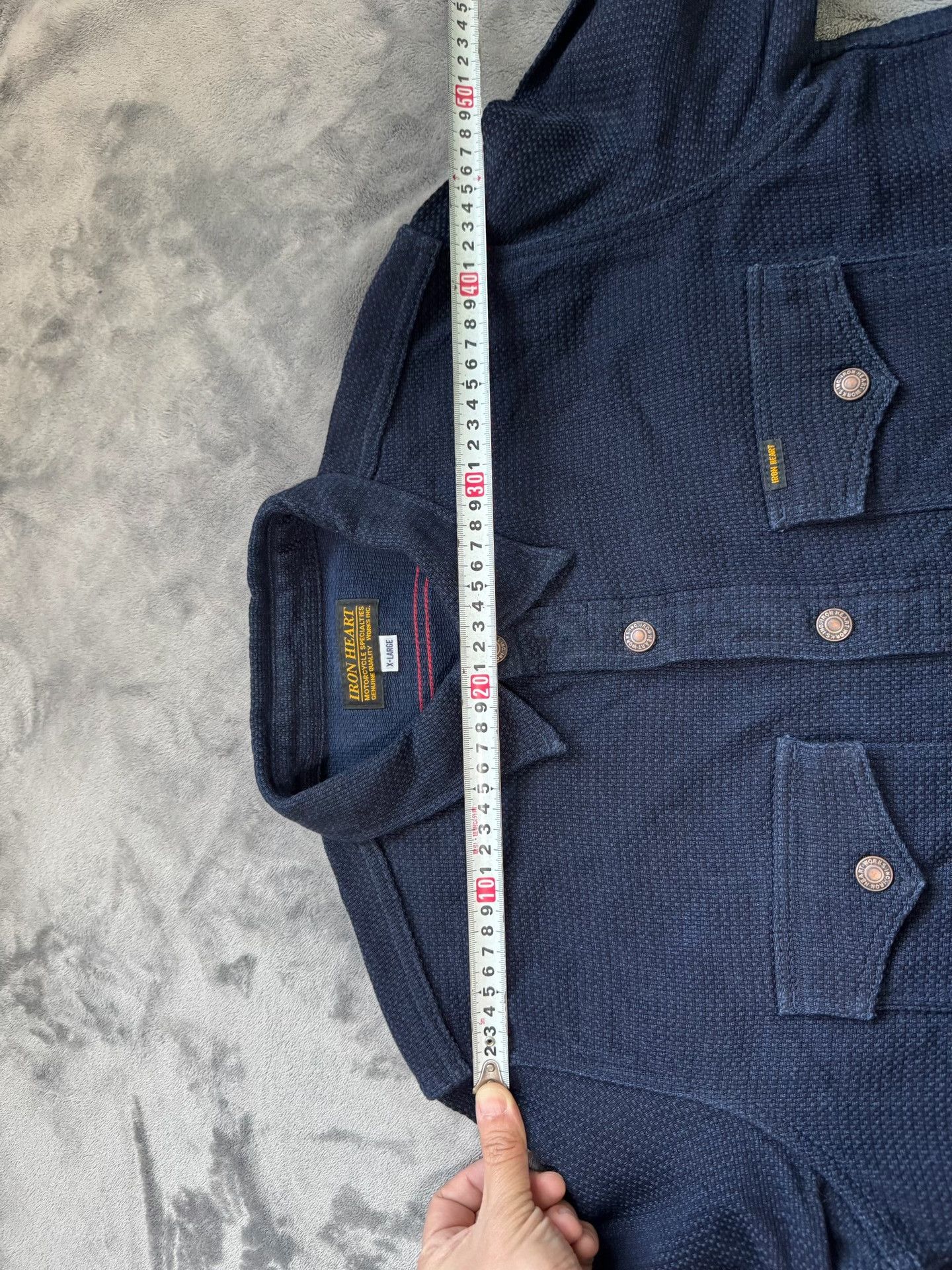 Iron Heart IRON HEART 12oz Sashiko Work Shirt Size US XL / EU 56 / 4 - 5 Thumbnail