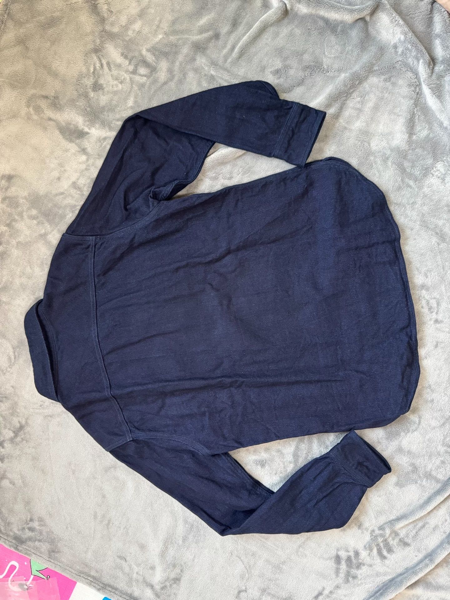 UES Japan UES 501655 Indigo Flannel Long Sleeve Shirt Size US L / EU 52-54 / 3 - 4 Thumbnail