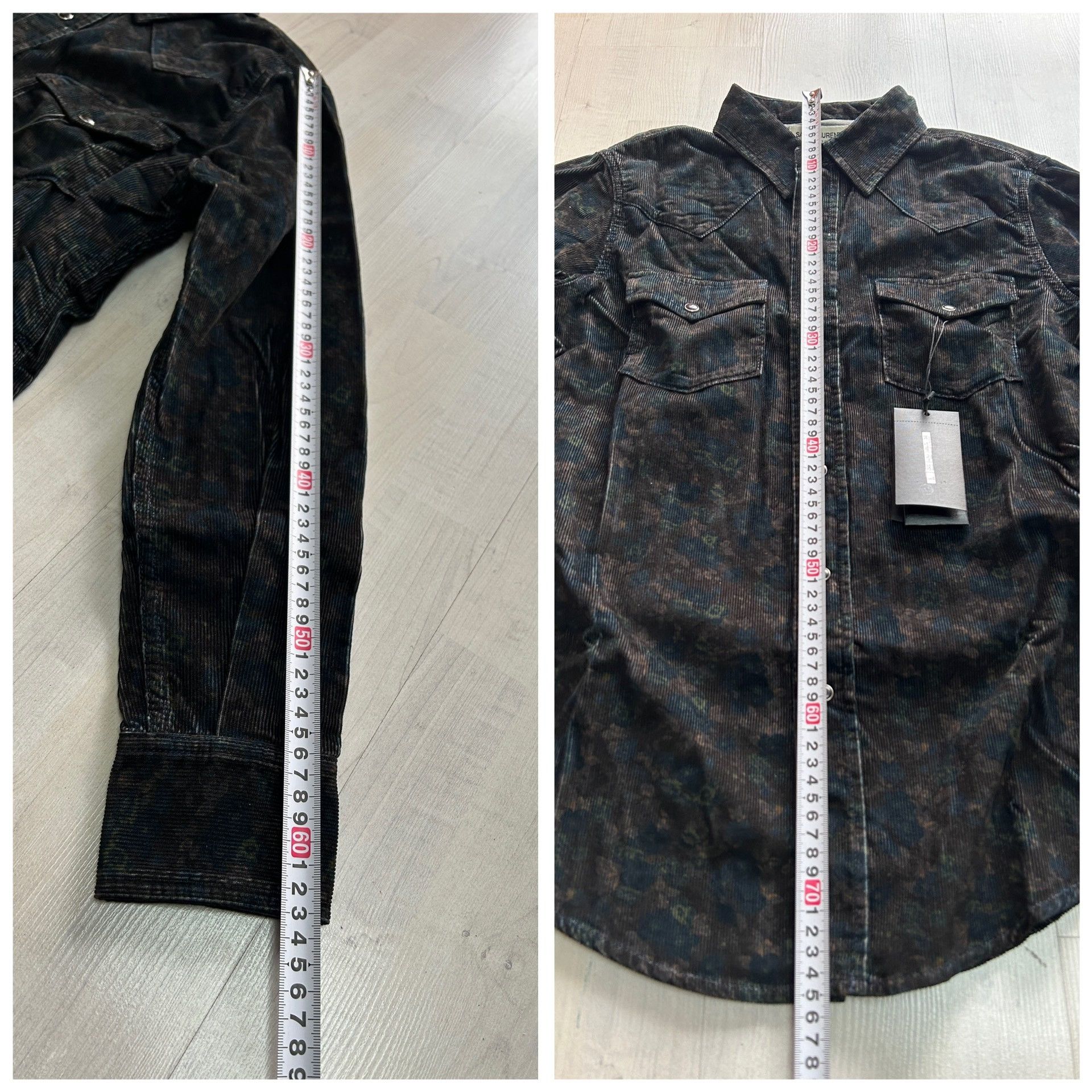 Saint Laurent Paris Saint Laurent Men's Printed Cotton Shirt Size US S / EU 44-46 / 1 - 7 Thumbnail