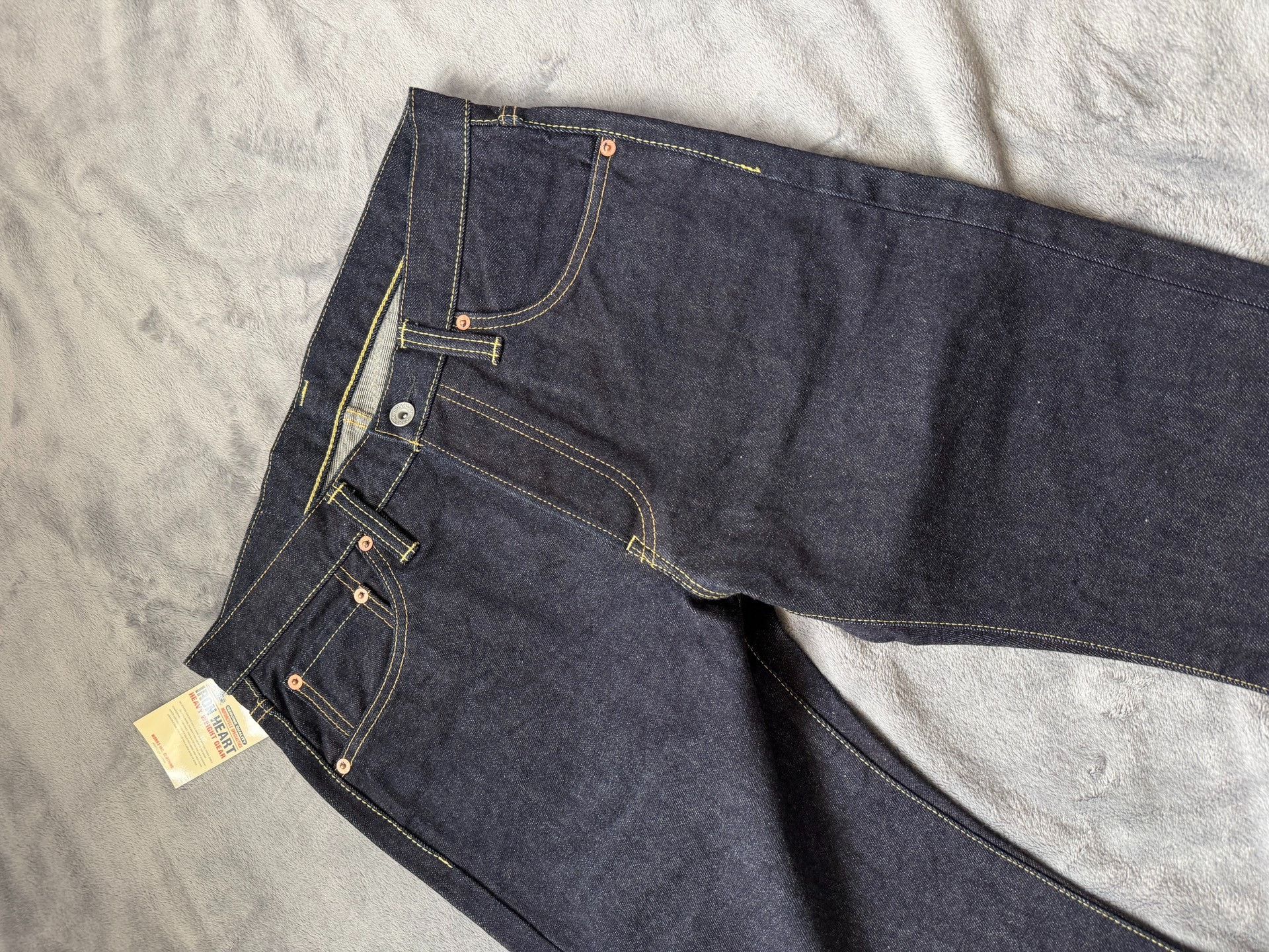 Iron Heart IRON HEART 666S Raw Denim Jeans Size US 33 - 4 Thumbnail