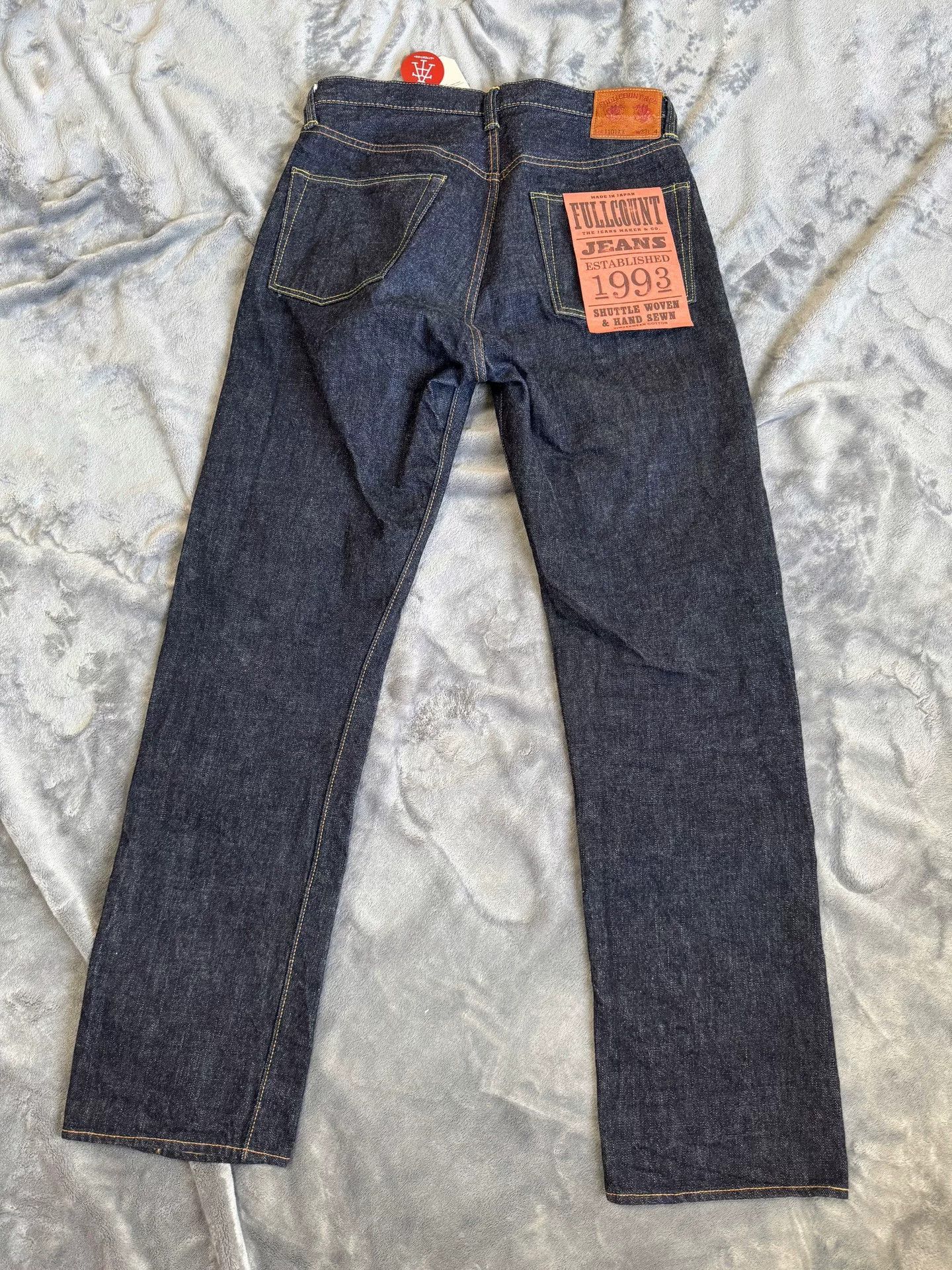 Full Count & Co. FullCount 1101xx High-Rise Straight Raw Jeans Size US 33 - 6 Thumbnail