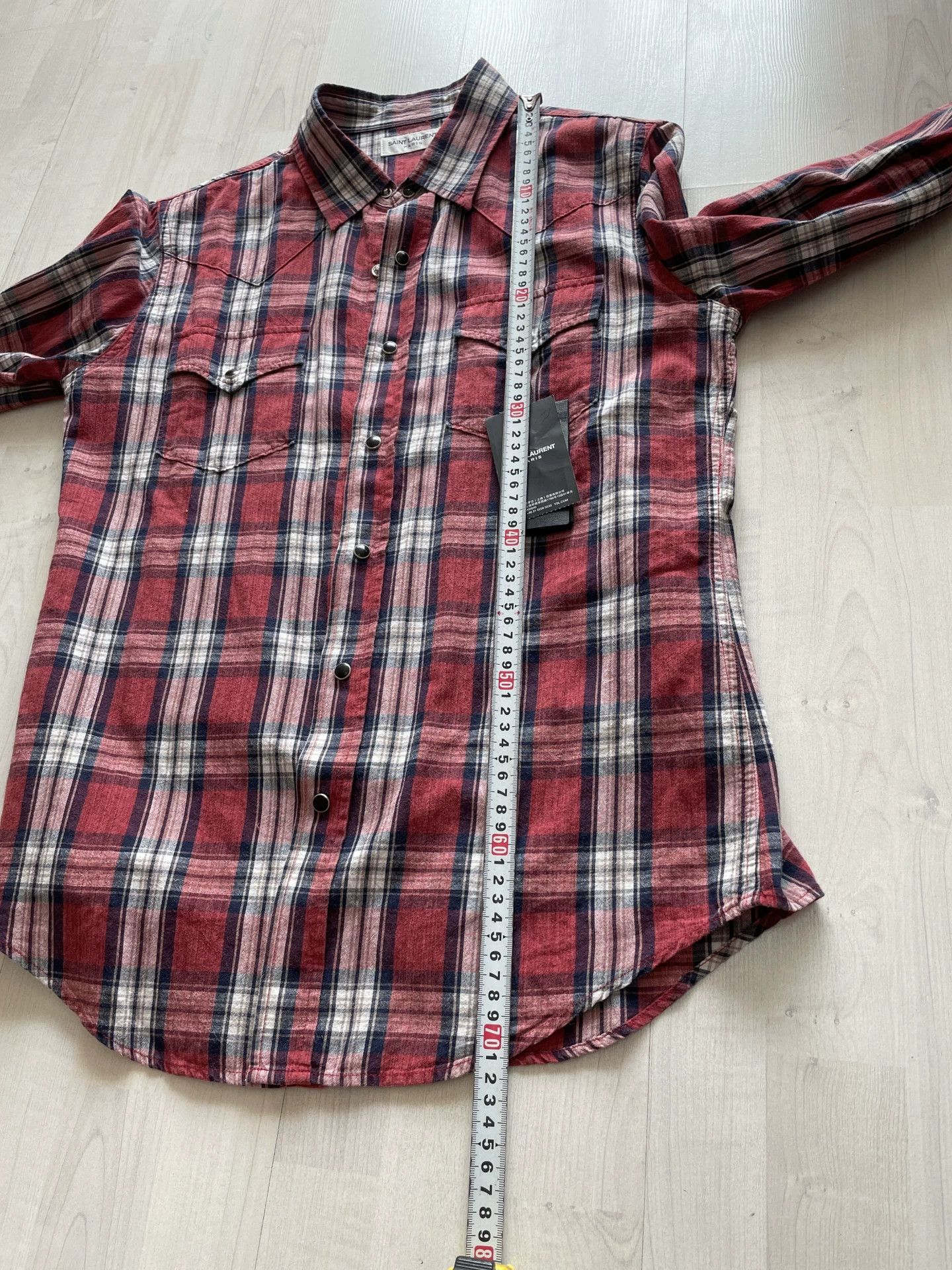 Saint Laurent Paris Saint Laurent Men's Check Shirt Size US S / EU 44-46 / 1 - 7 Thumbnail