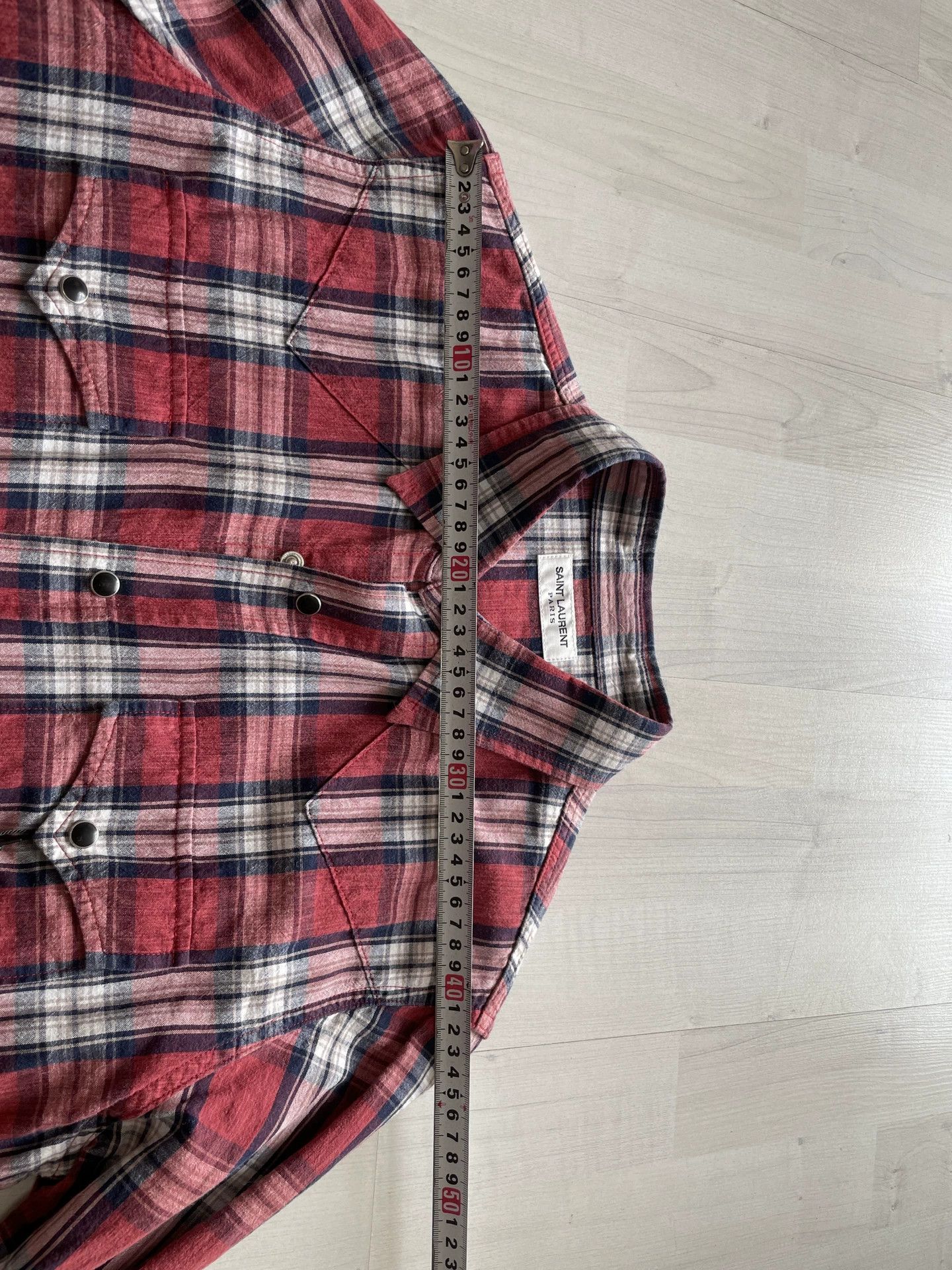Saint Laurent Paris Saint Laurent Men's Check Shirt Size US S / EU 44-46 / 1 - 8 Thumbnail