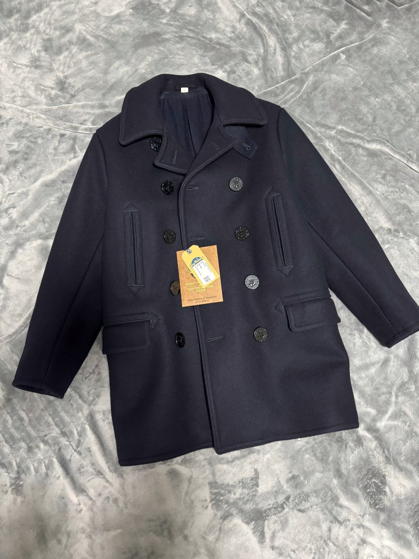 Buzz Rickson's Buzz Rickson 36oz Navy Wool Coat Size US XXS / EU 40 - 2 Thumbnail