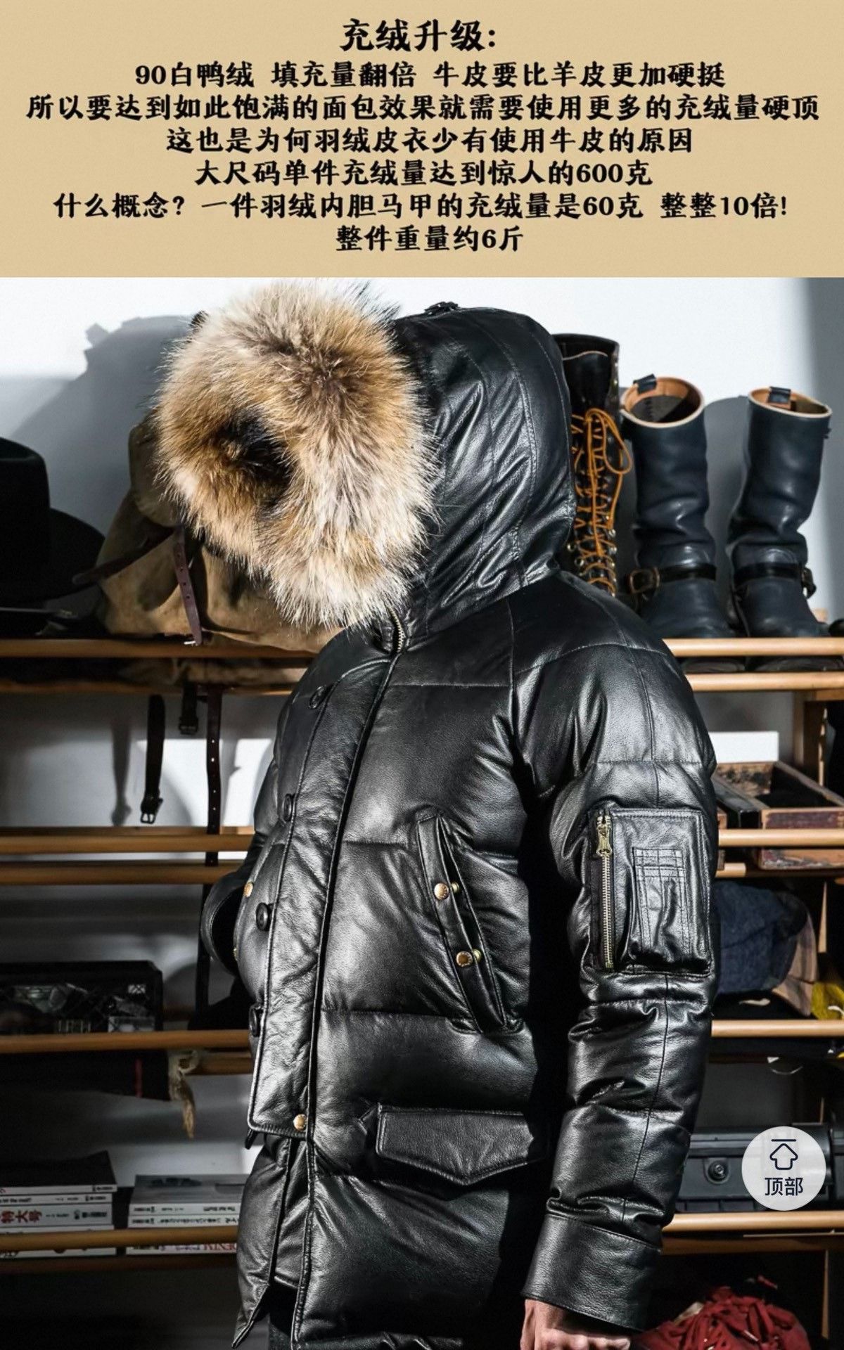 Simons REAL SIMONS Leather Down Jacket N3B Size US XL / EU 56 / 4 - 4 Thumbnail