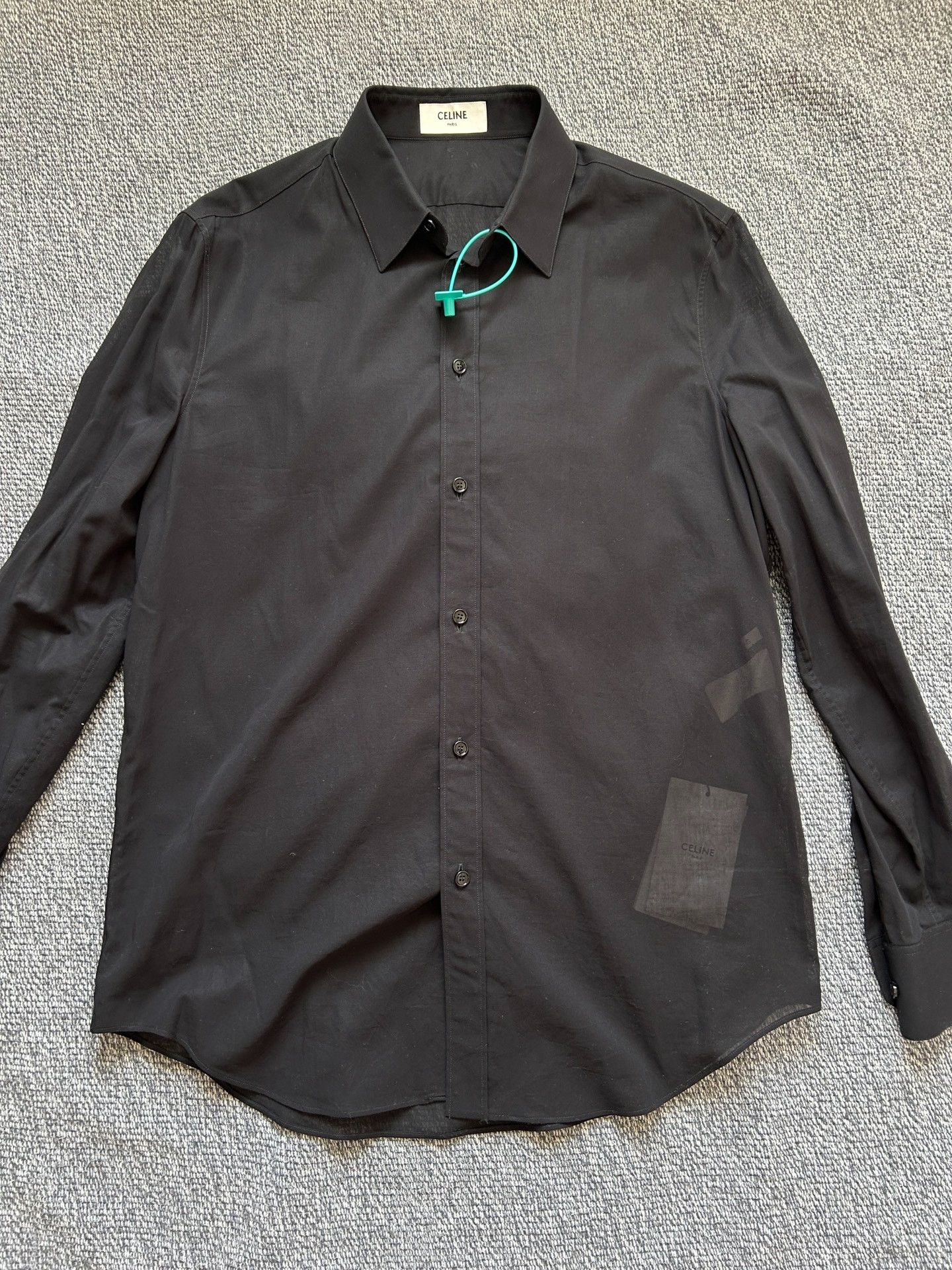 Hedi Slimane Celine by Hedi Slimane Black Shirt Size US XXS / EU 40 - 3 Thumbnail