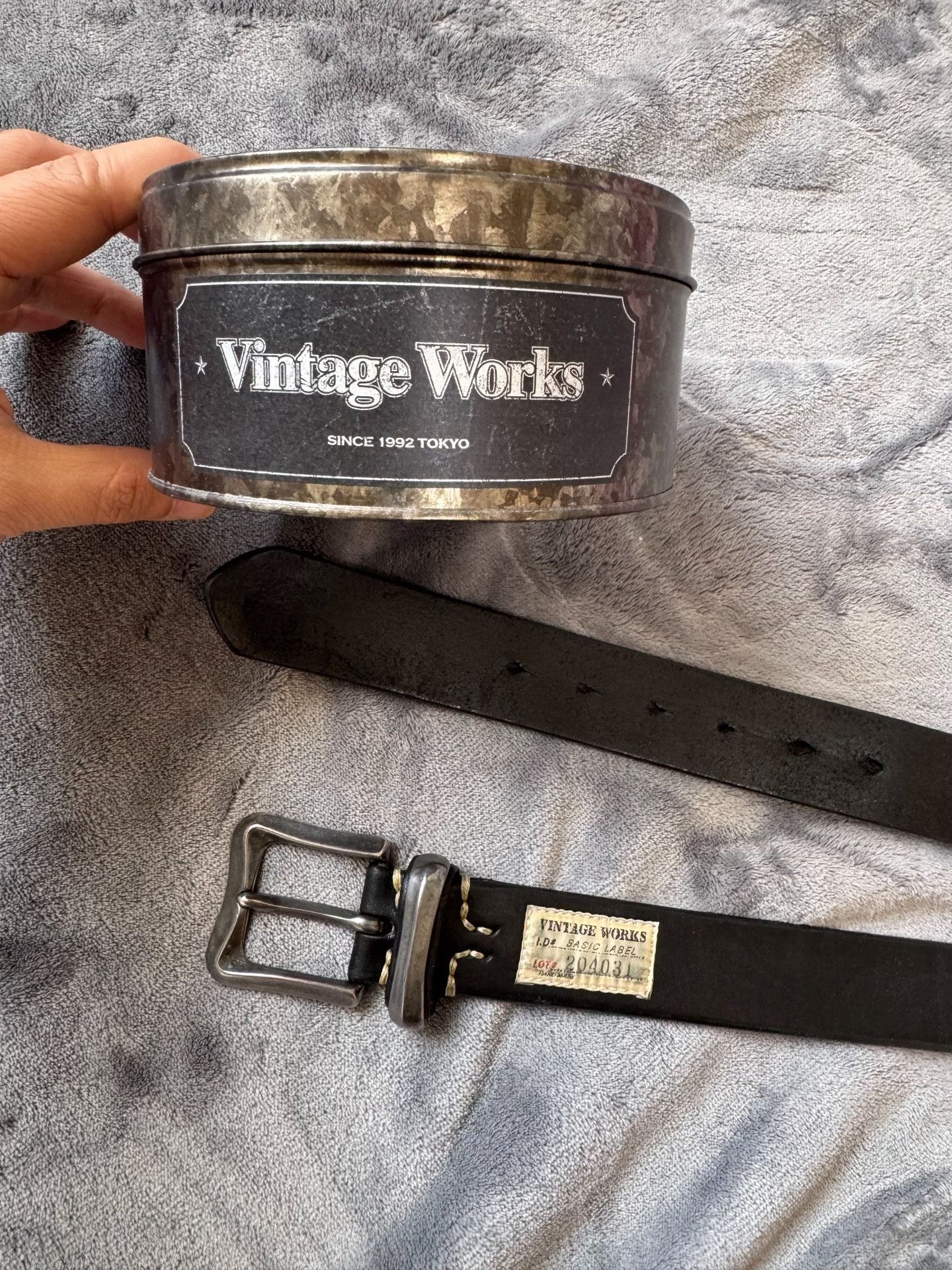 VINNY's VINTAGE WORKS Handmade Vintage Leather Belt Size ONE SIZE - 2 Thumbnail