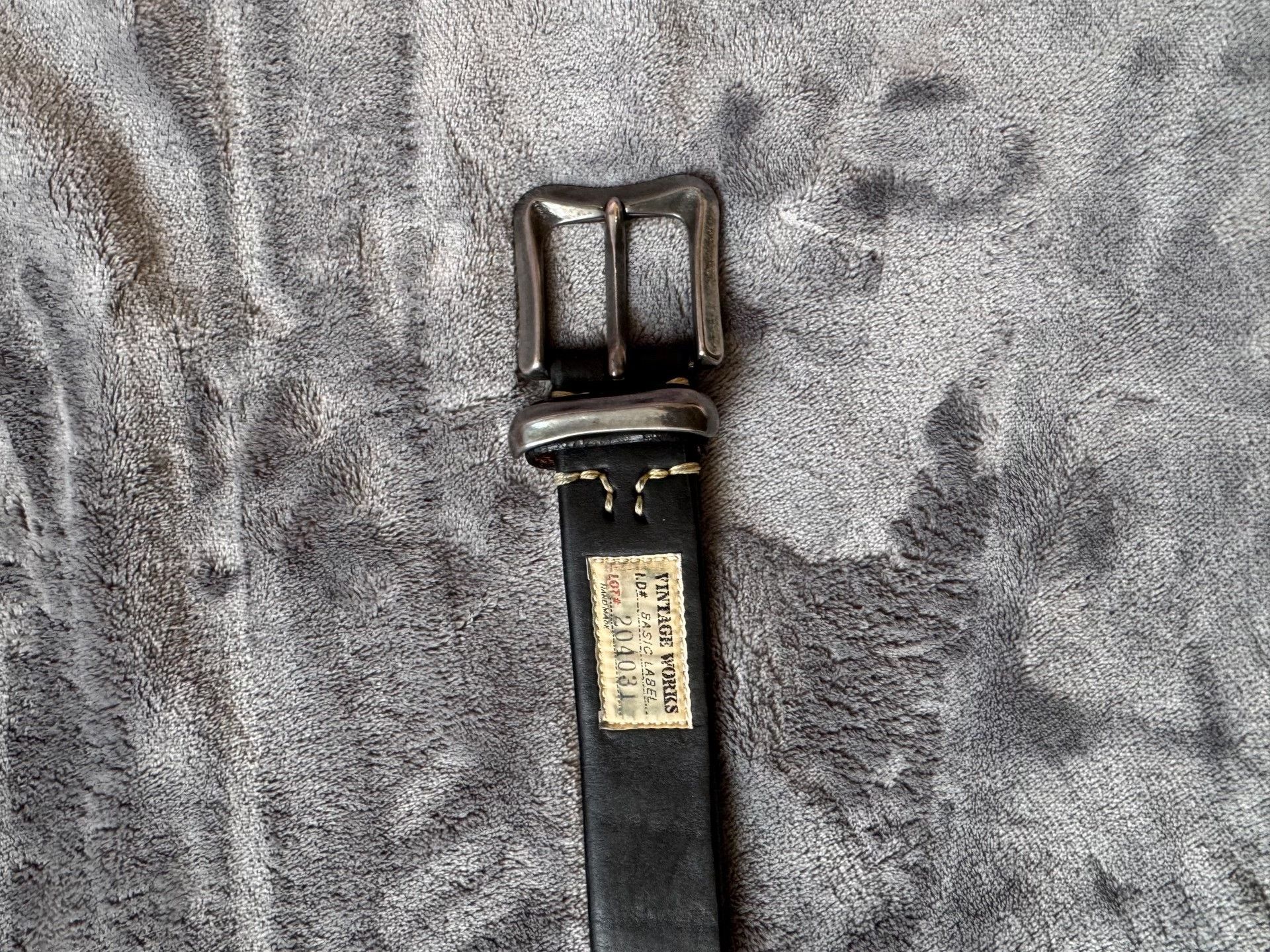 VINNY's VINTAGE WORKS Handmade Vintage Leather Belt Size ONE SIZE - 5 Thumbnail