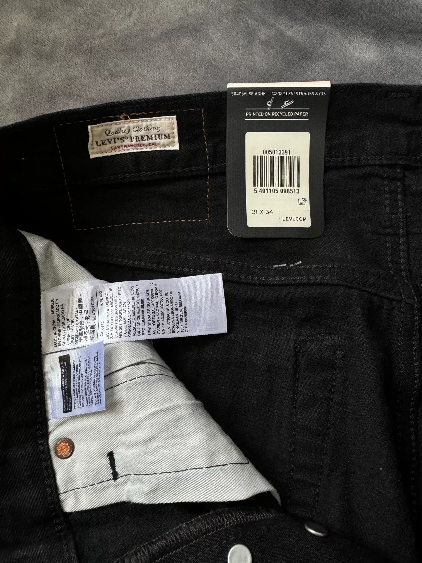 Levi's Levi's 2023 501 Straight Jeans Size US 34 / EU 50 - 3 Thumbnail