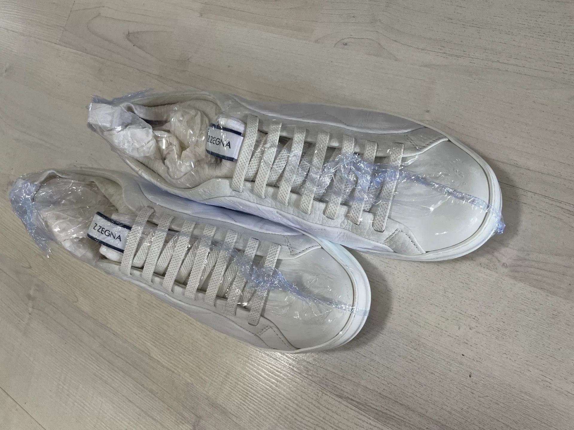 Ermenegildo Zegna Ermenegildo Zegna Classic White Sneakers Size US 7.5 / EU 40-41 - 7 Thumbnail