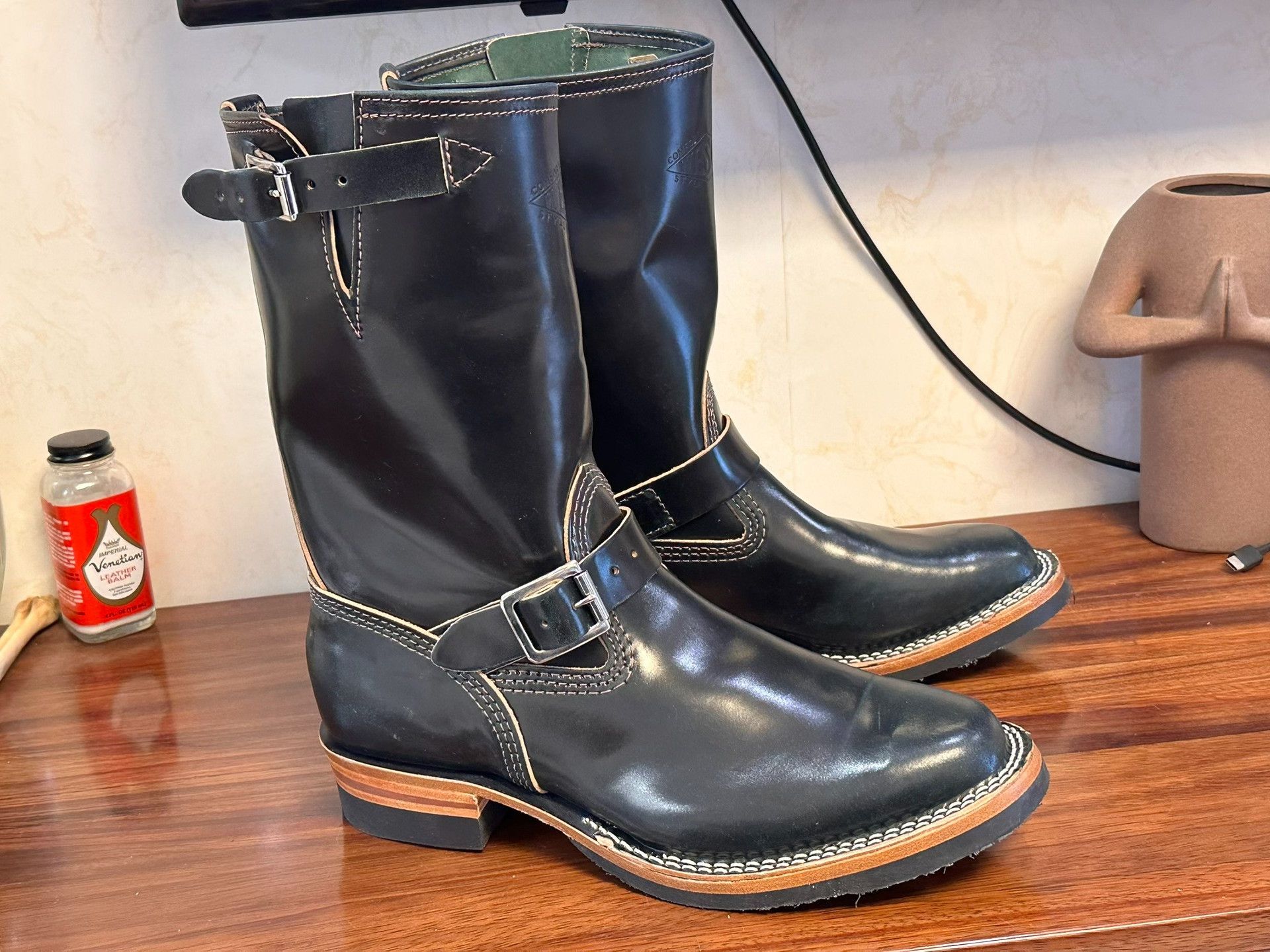 WESCO WESCO Horween Shell Cordovan Engineer Boots Size US 9 / EU 42 - 2 Thumbnail
