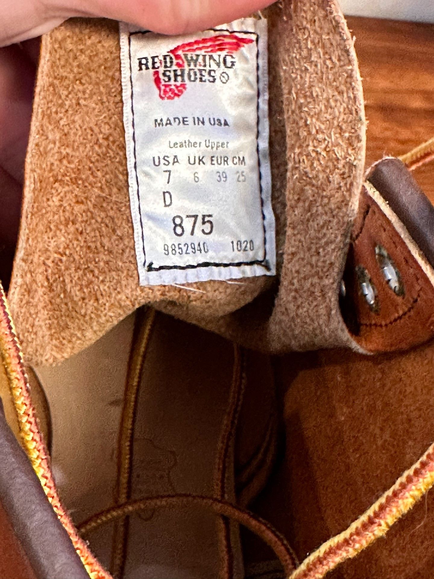 Red Wing Redwing 875 Single Right Boot Size US 7 / EU 40 - 5 Thumbnail