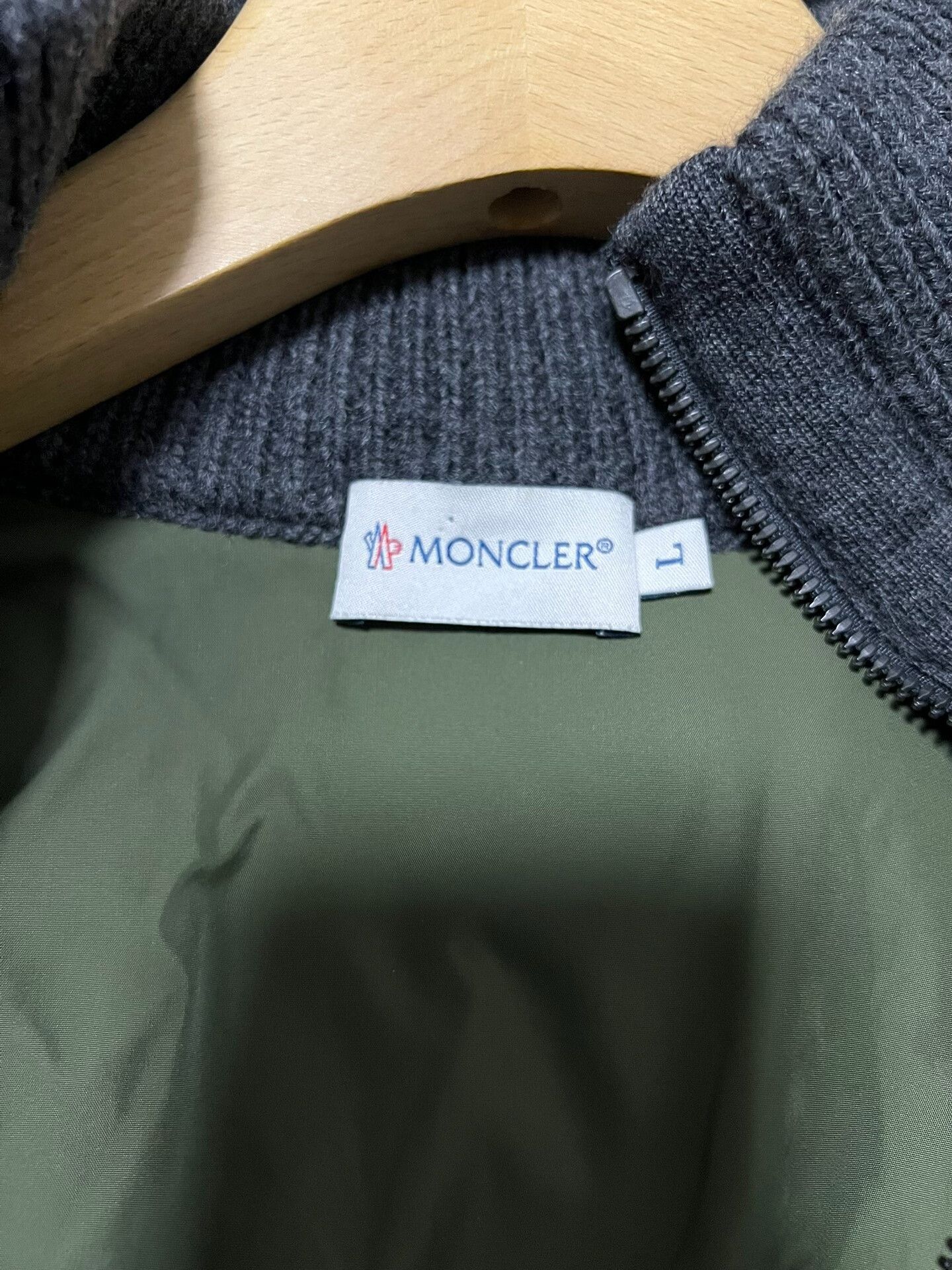 Moncler Moncler Men's Heavy Wool Knit Jacket Size US L / EU 52-54 / 3 - 6 Thumbnail