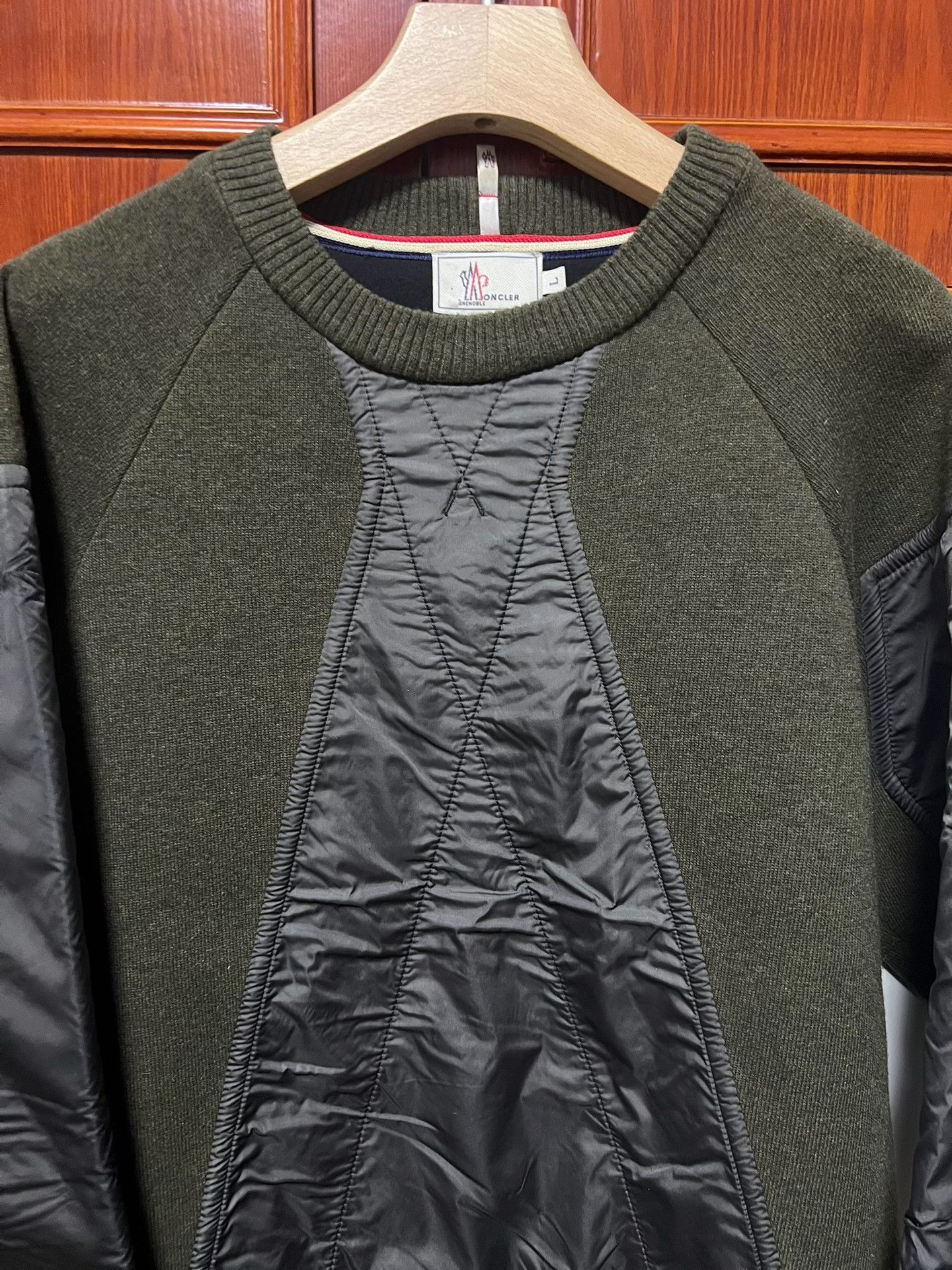 Moncler Moncler Men's Wool Crewneck Sweater Size US L / EU 52-54 / 3 - 2 Thumbnail