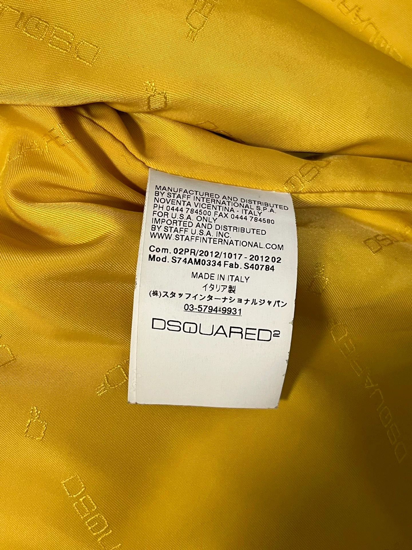 Dsquared2 DSQUARED2 Men's Wool Leather Sleeve Jacket Size US M / EU 48-50 / 2 - 7 Thumbnail