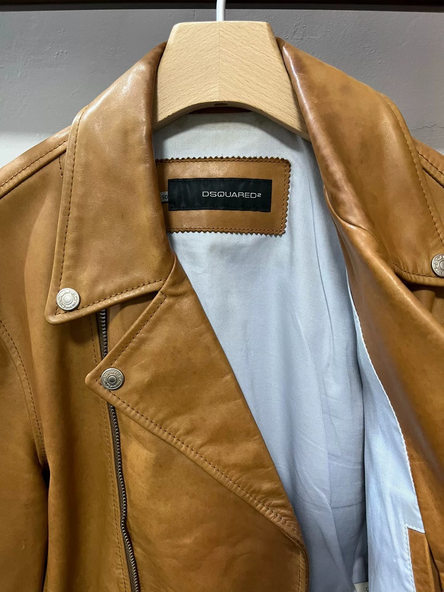 Dsquared2 Dsquared2 Men's Horse Leather Jacket Size US M / EU 48-50 / 2 - 4 Thumbnail