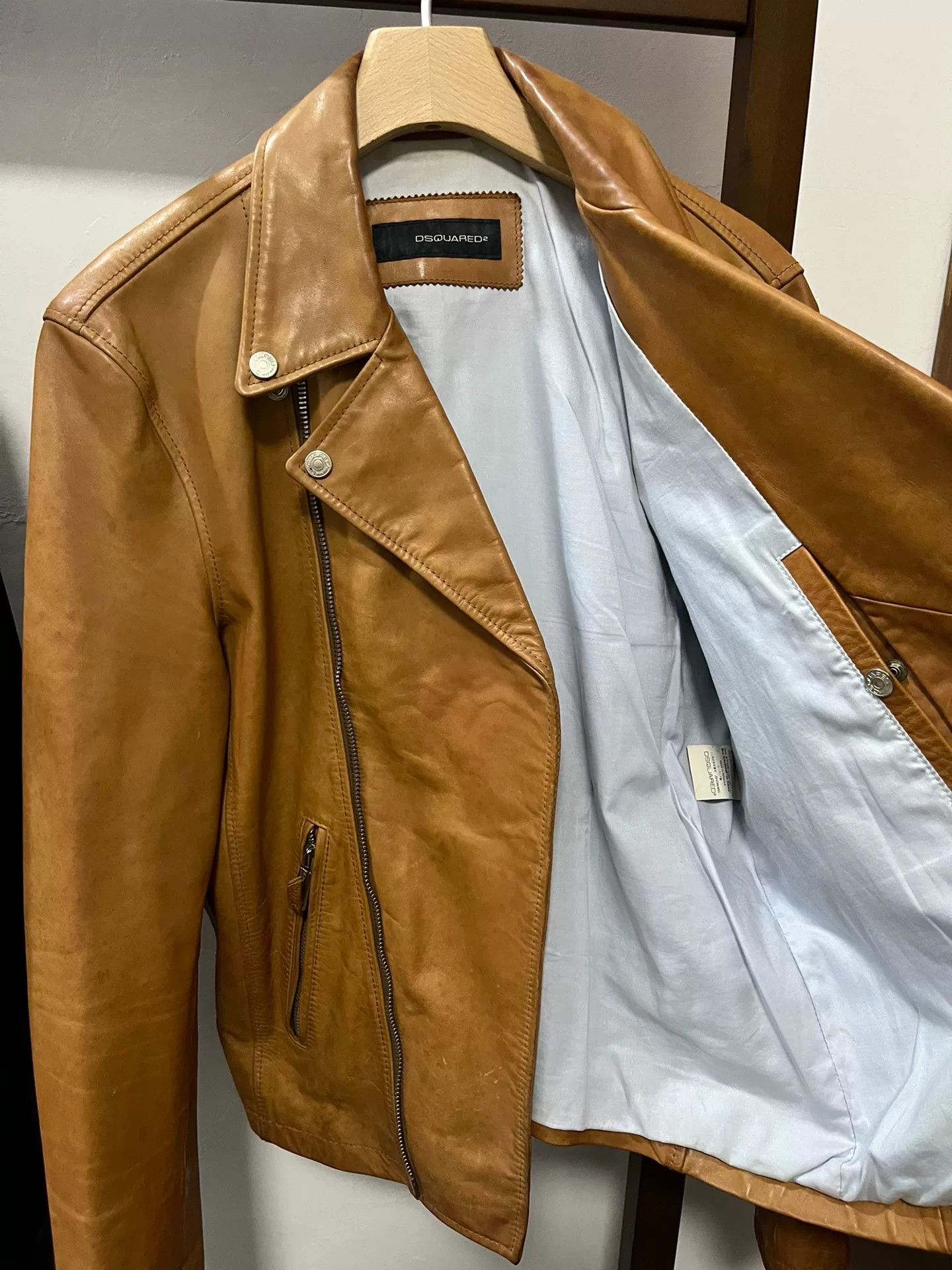 Dsquared2 Dsquared2 Men's Horse Leather Jacket Size US M / EU 48-50 / 2 - 6 Thumbnail
