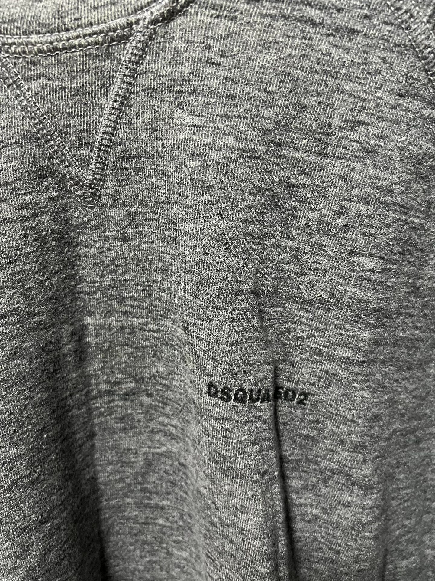 Dsquared2 DSQUARED2 Gray Cotton Slim Sweatshirt Size US XL / EU 56 / 4 - 4 Thumbnail