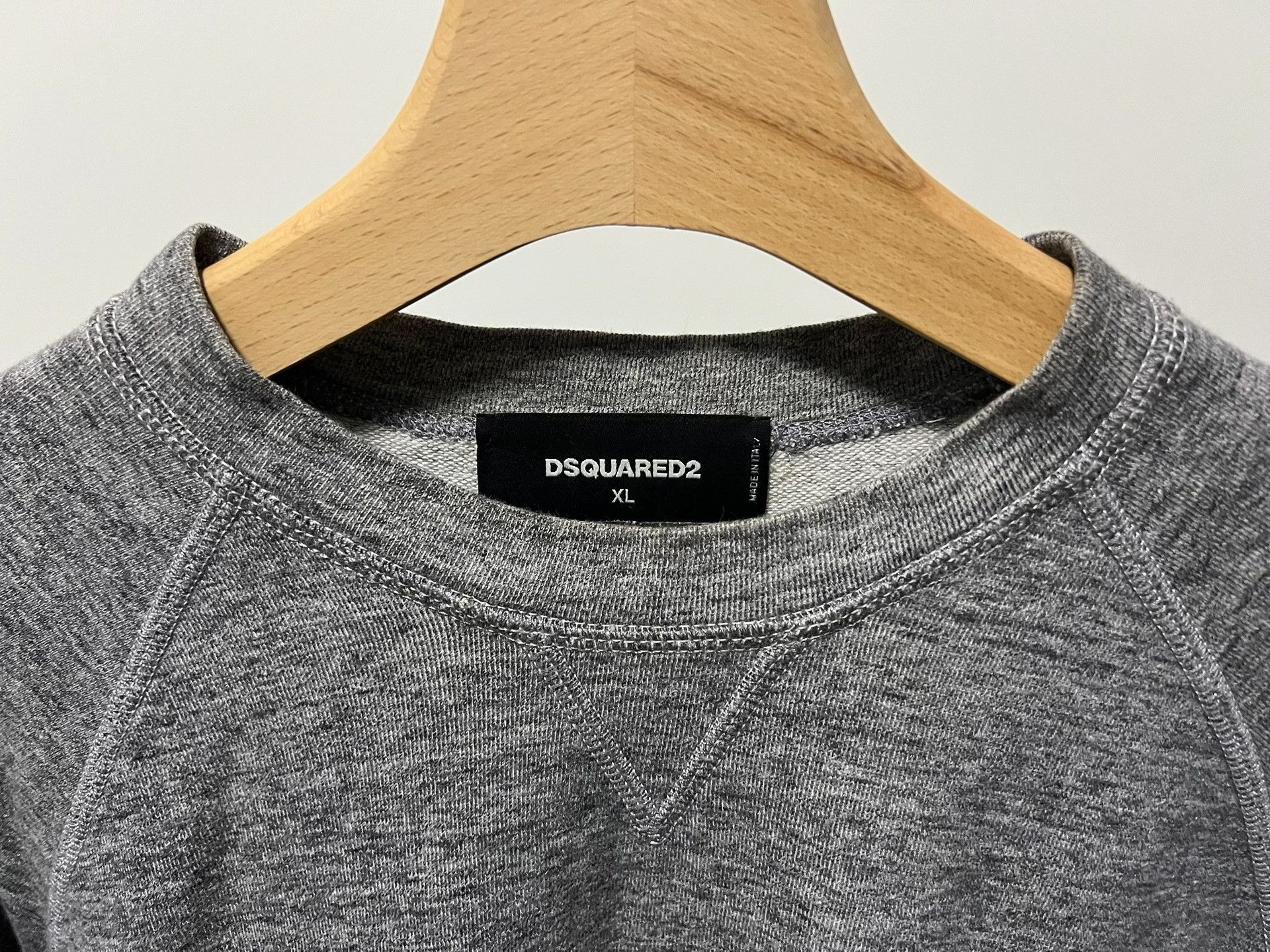 Dsquared2 DSQUARED2 Gray Cotton Slim Sweatshirt Size US XL / EU 56 / 4 - 3 Thumbnail