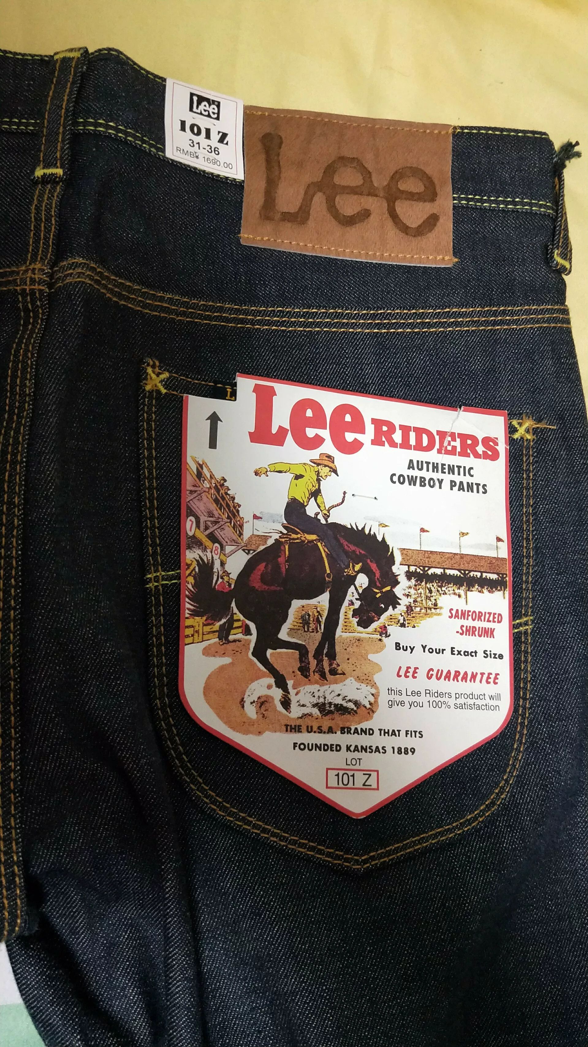 Lee LEE 101Z-5563 Denim Jeans Size US 31 - 3 Thumbnail