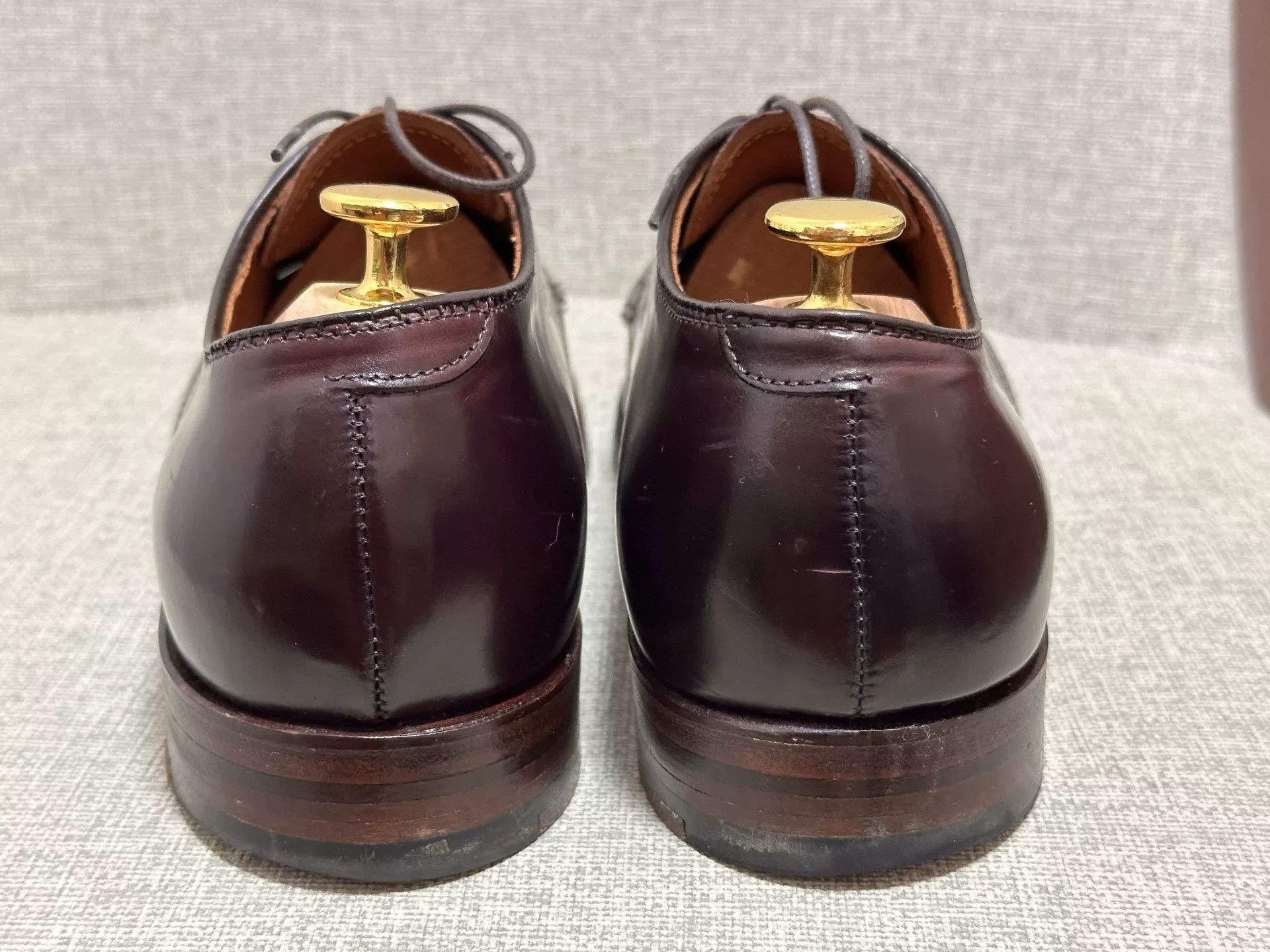 Alden Alden V-Tip Shell Cordovan Shoes Size US 7.5 / EU 40-41 - 6 Thumbnail