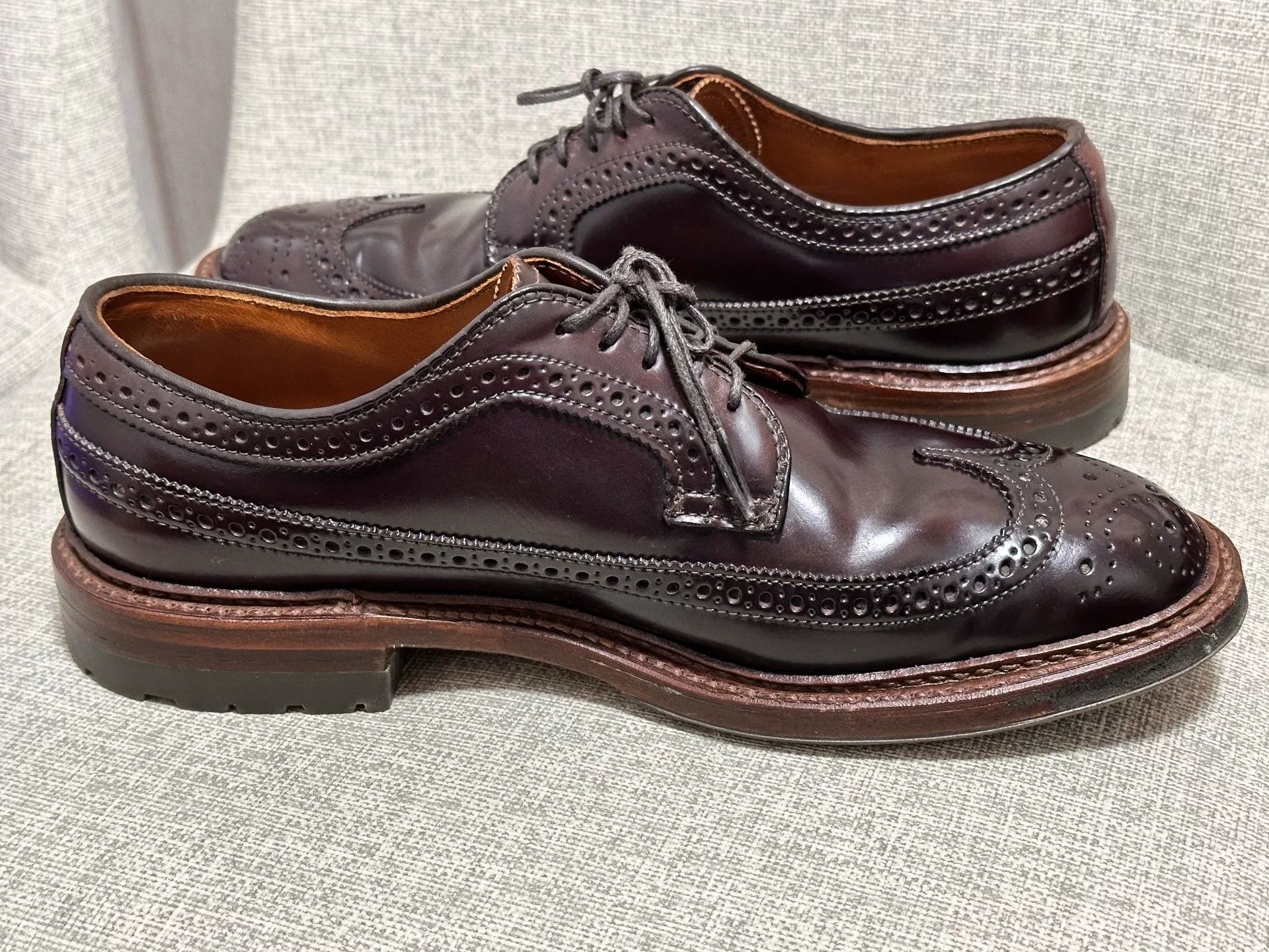 Alden Alden Shell Cordovan Longwing D5512C Size US 7 / EU 40 - 6 Thumbnail