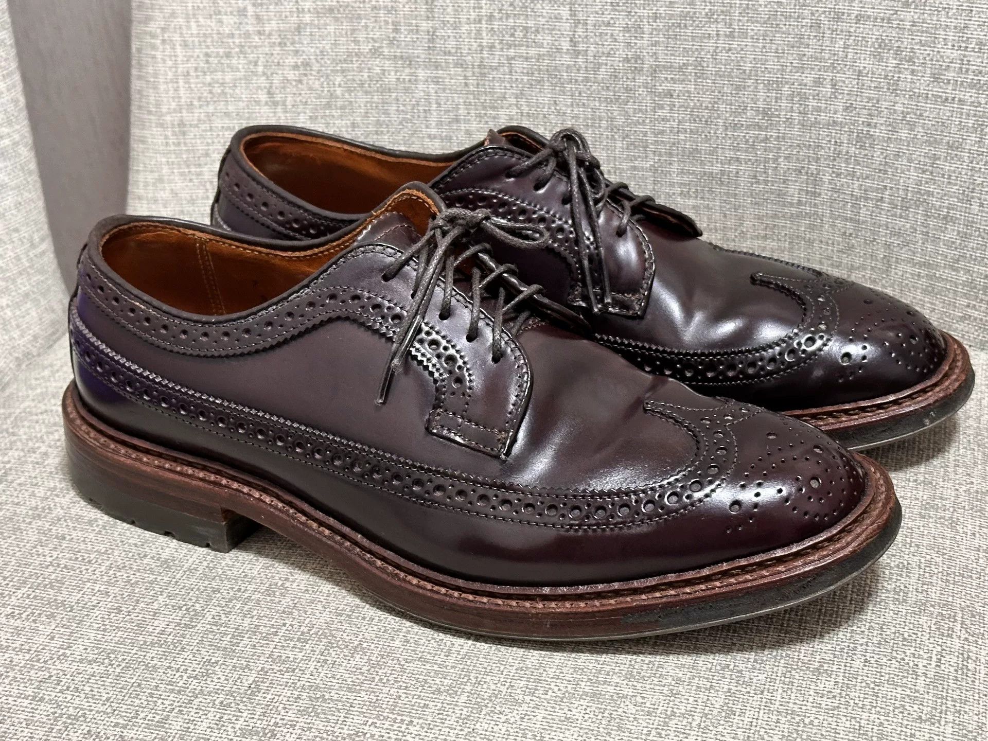 Alden Alden Shell Cordovan Longwing D5512C Size US 7 / EU 40 - 2 Thumbnail