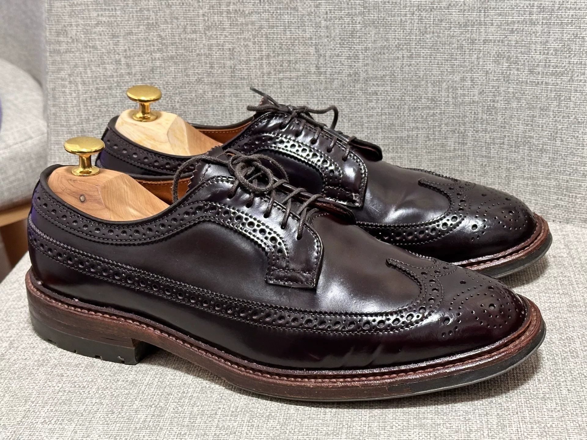 Alden Alden Shell Cordovan Longwing D5512C Size US 7.5 / EU 40-41 - 2 Thumbnail