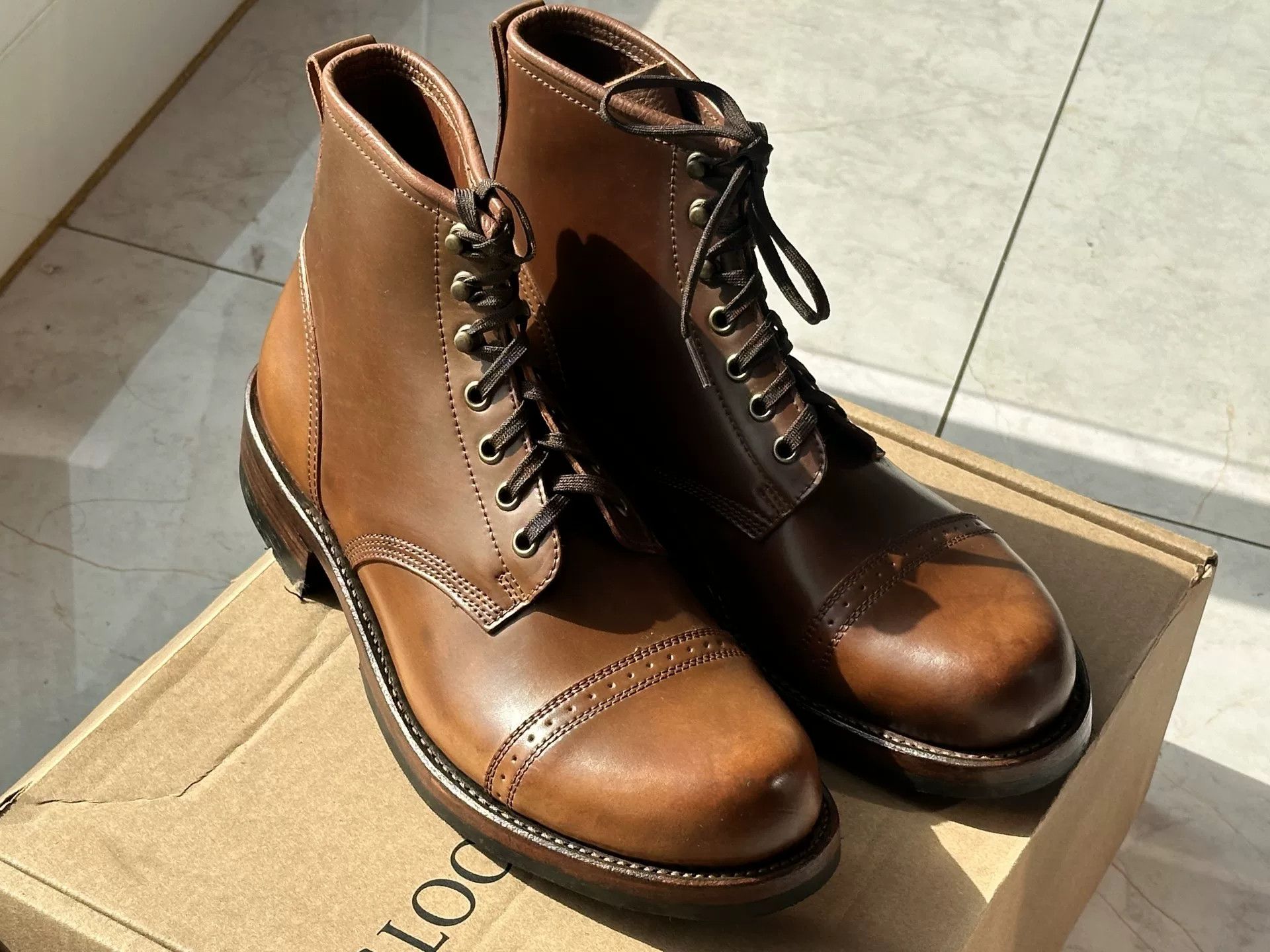 Viberg Julian Bowery Whiskey Shell Paratrooper Boots Size US 7.5 / EU 40-41 - 2 Thumbnail