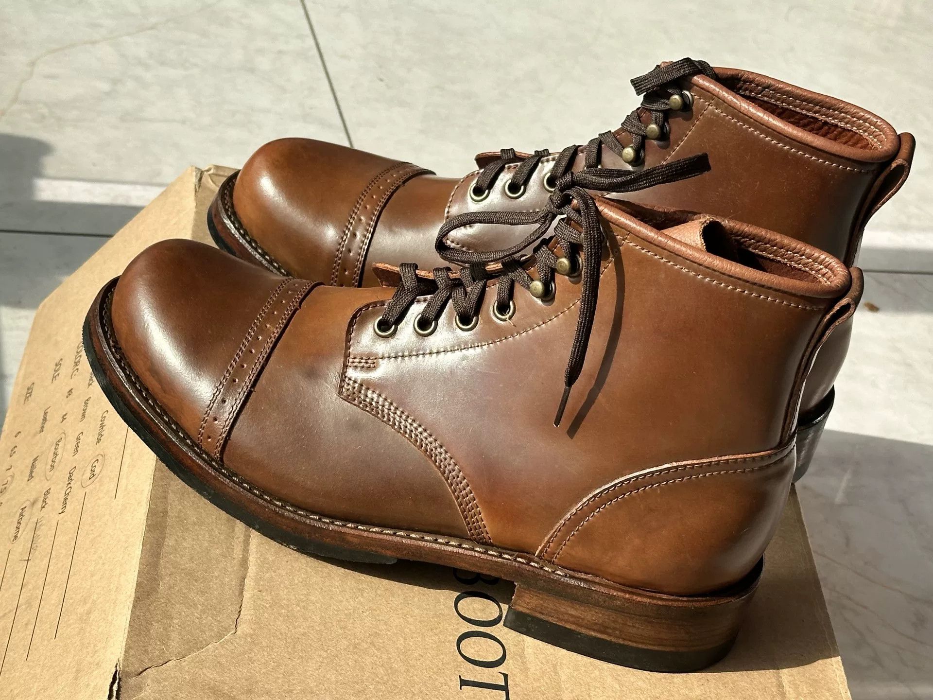 Viberg Julian Bowery Whiskey Shell Paratrooper Boots Size US 7.5 / EU 40-41 - 3 Thumbnail