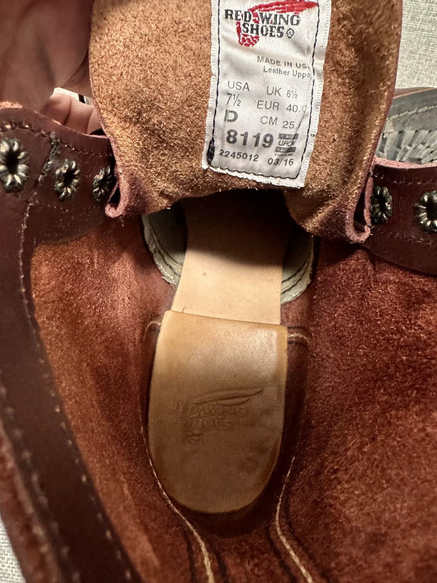 Red Wing Red Wing 8119 7.5D Boots Size US 7.5 / EU 40-41 - 9 Thumbnail
