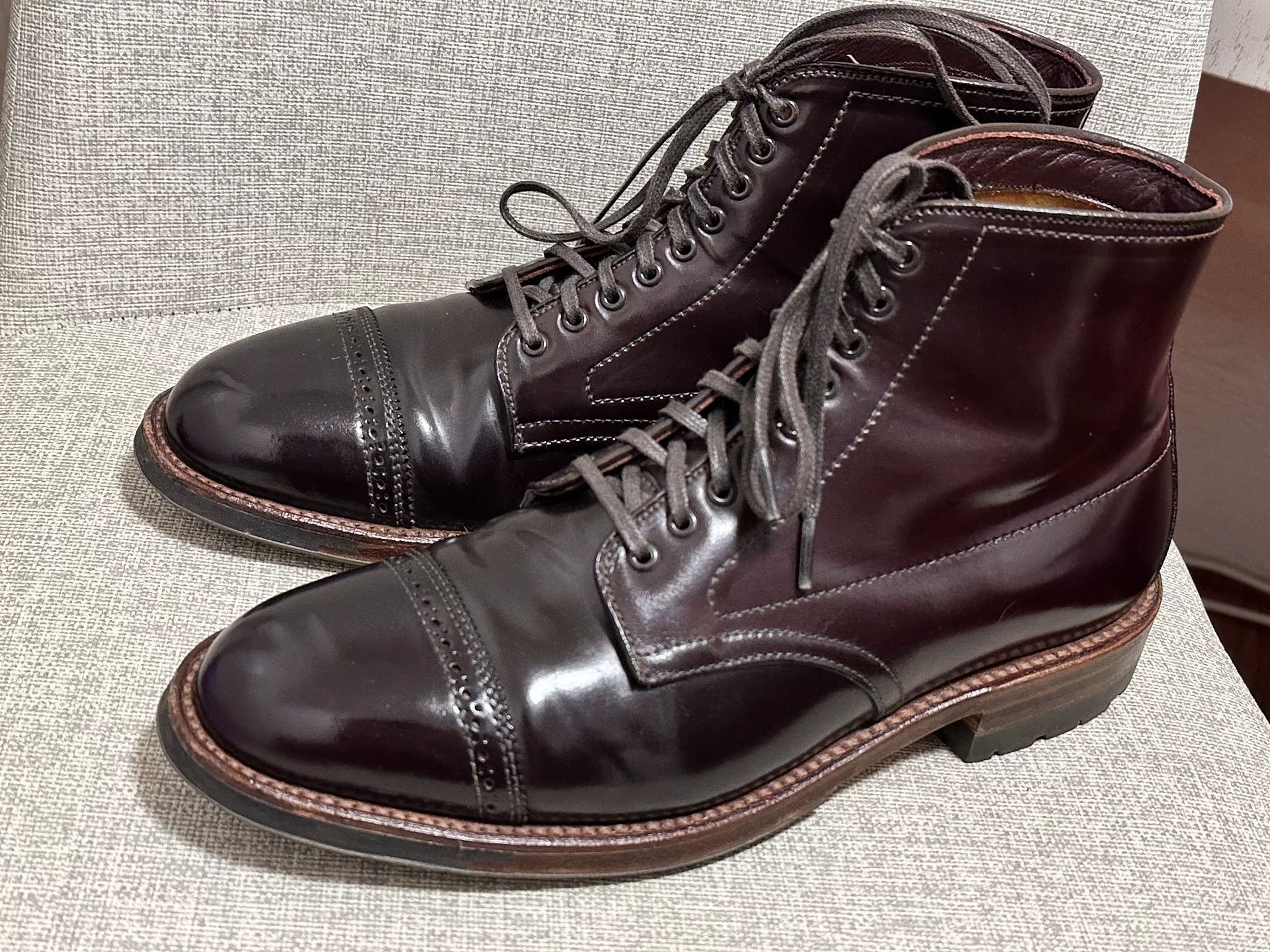 Alden Alden Shell Cordovan Jumper Captoe Size US 7.5 / EU 40-41 - 3 Thumbnail