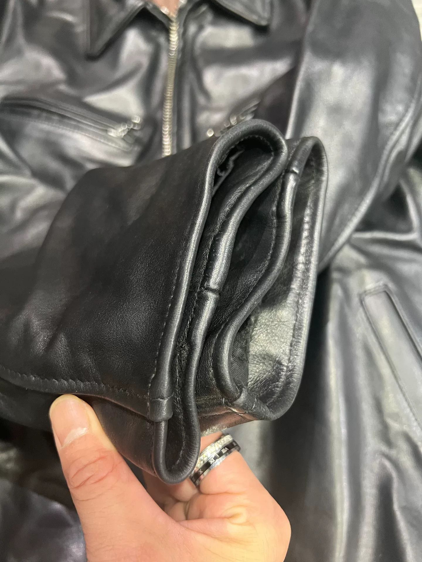 Schott SchottNYC James Lapel Leather Jacket Size US L / EU 52-54 / 3 - 5 Thumbnail
