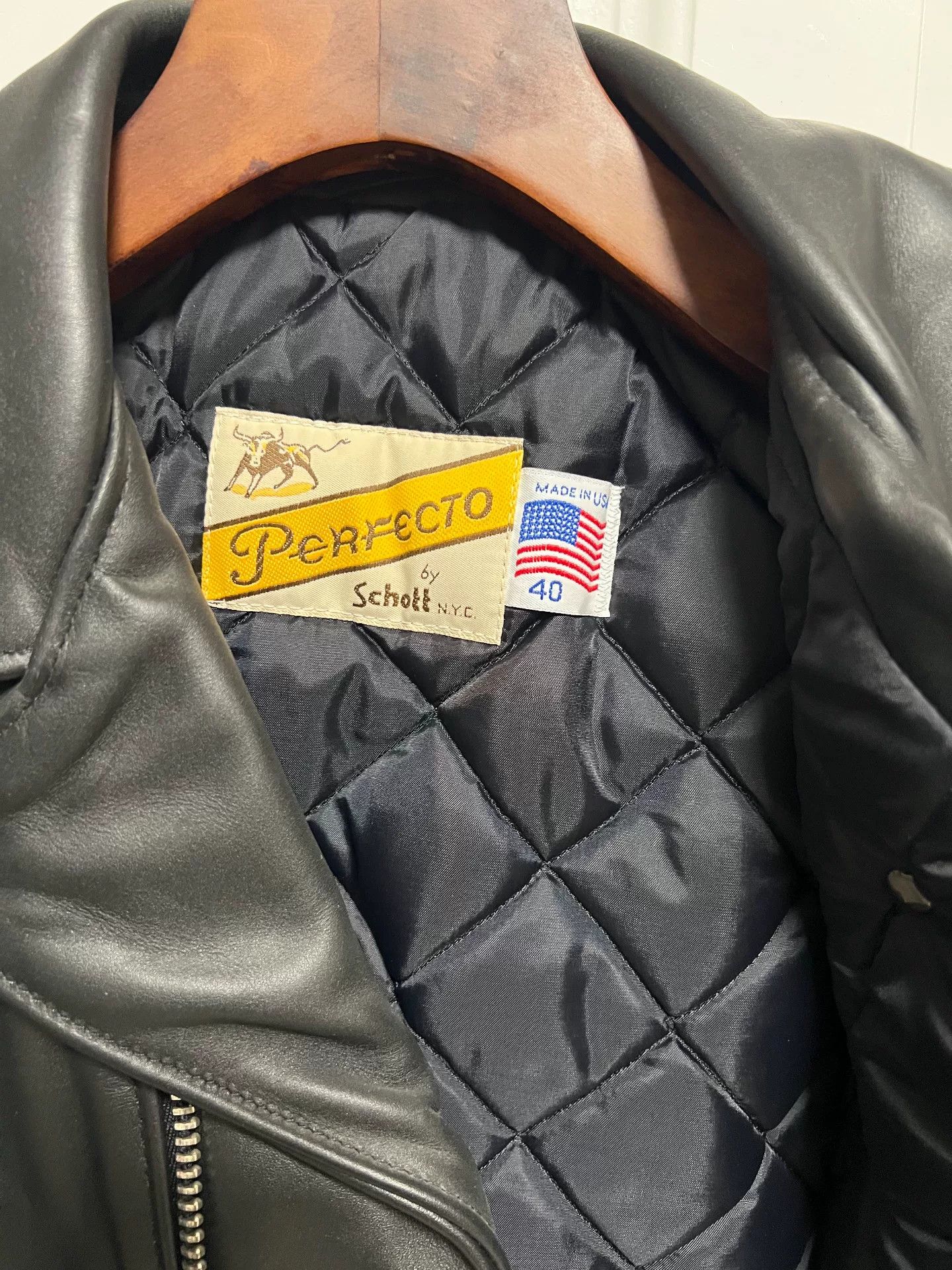 Schott Schott NYC 613 Leather Biker Jacket Size US XXS / EU 40 - 7 Thumbnail