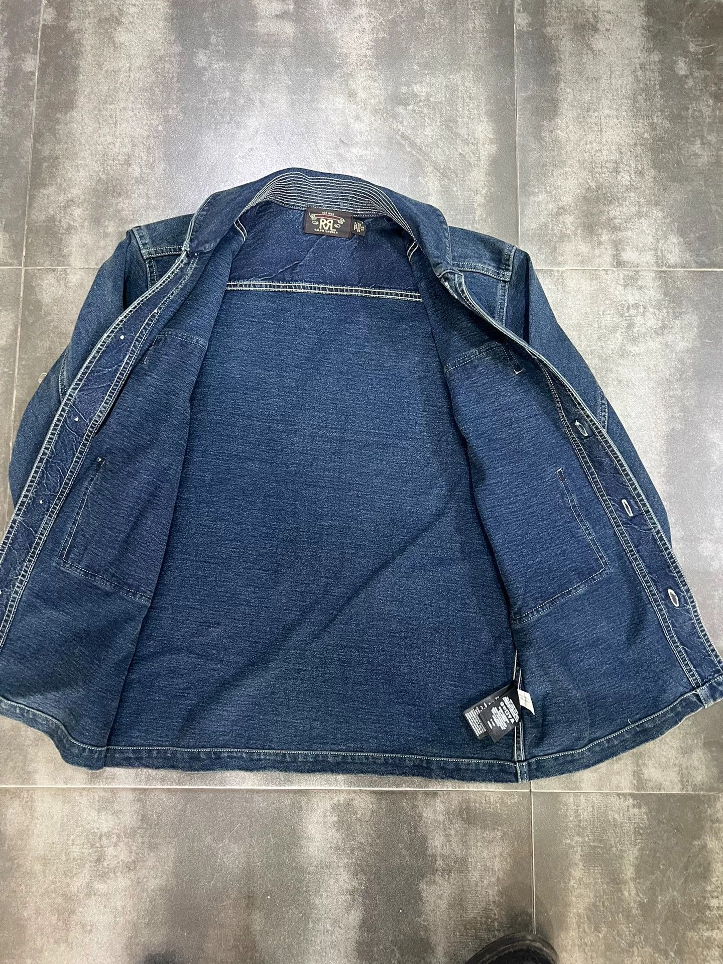 RRL Ralph Lauren RRL Indigo Jersey Deck Jacket Size US XS / EU 42 / 0 - 6 Thumbnail