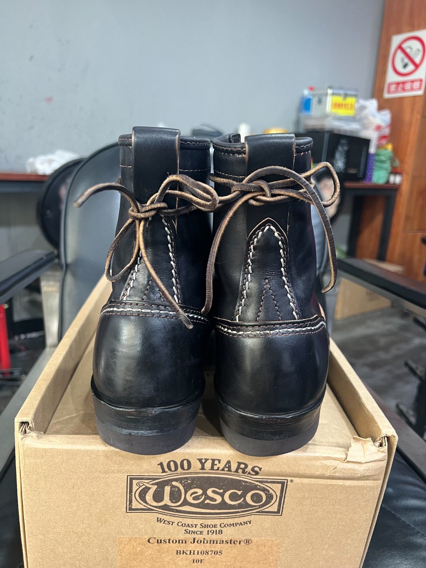WESCO WESCO 100TH JOB MASTER Black Work Boots Size US 10 / EU 43 - 3 Thumbnail