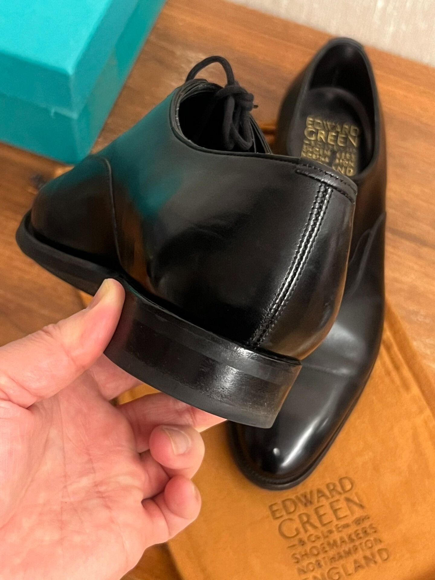 Edward Green Edward Green Black Oxford Shoes Size US 10 / EU 43 - 3 Thumbnail