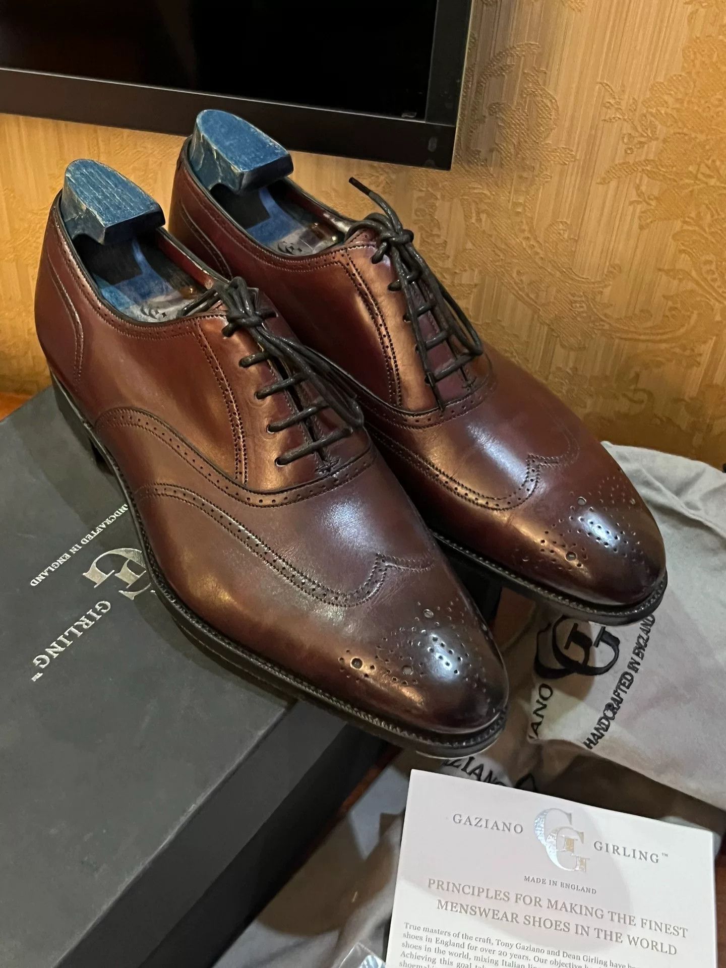 Gaziano & Girling Gaziano&Girling DG70 Oxford Shoes Size US 8.5 / EU 41-42 - 2 Thumbnail
