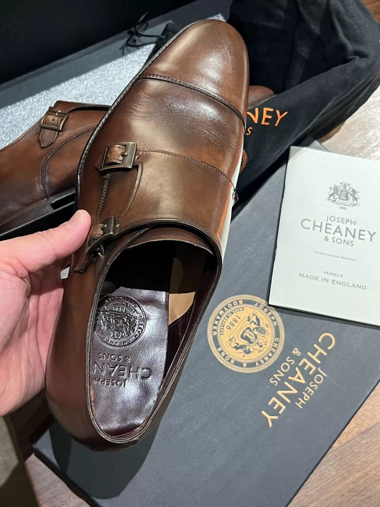 Cheaney Cheaney Imperial Handcrafted Monk Shoes Size US 9.5 / EU 42-43 - 4 Thumbnail