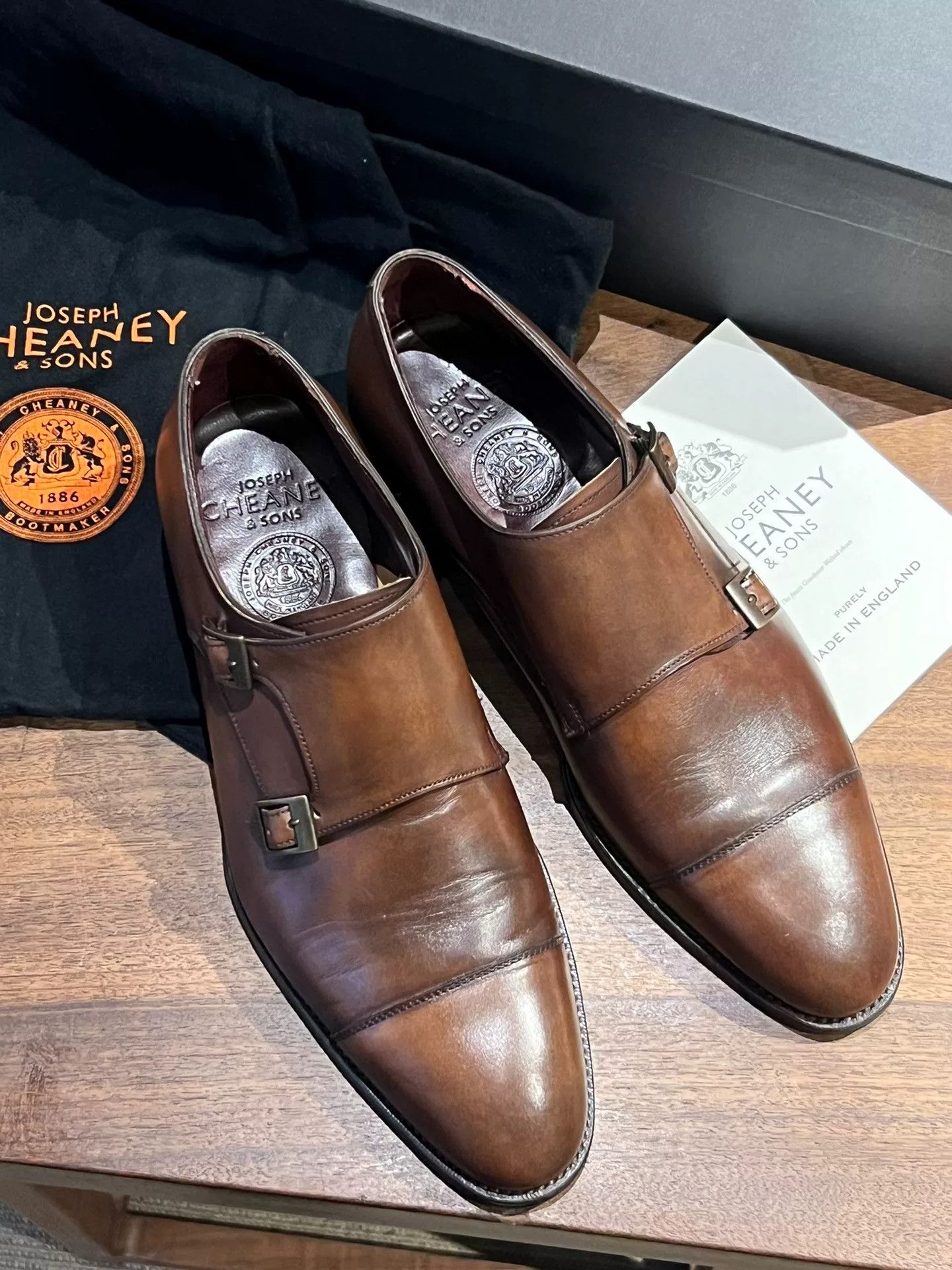 Cheaney Cheaney Imperial Handcrafted Monk Shoes Size US 9.5 / EU 42-43 - 3 Thumbnail