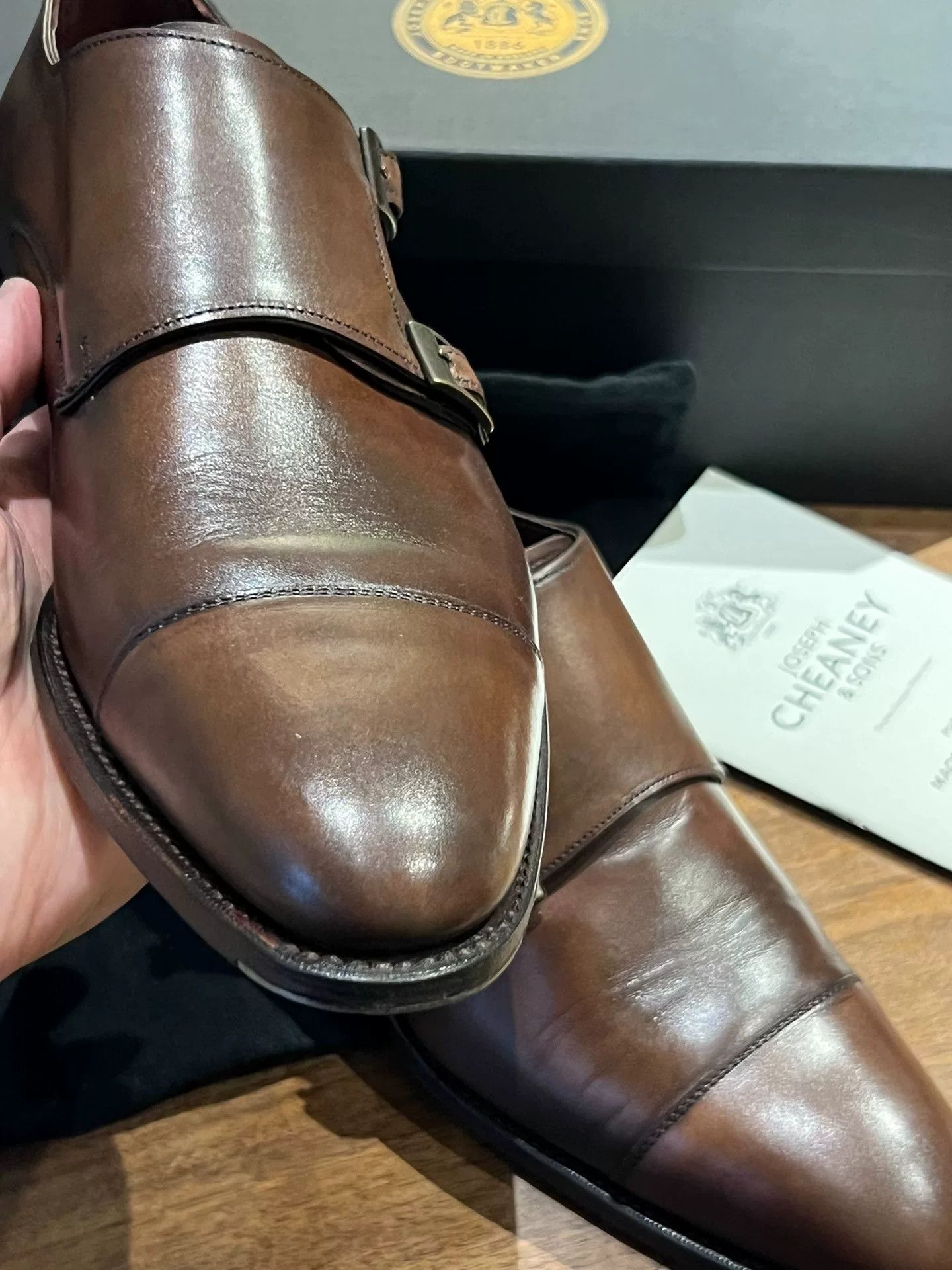 Cheaney Cheaney Imperial Handcrafted Monk Shoes Size US 9.5 / EU 42-43 - 5 Thumbnail