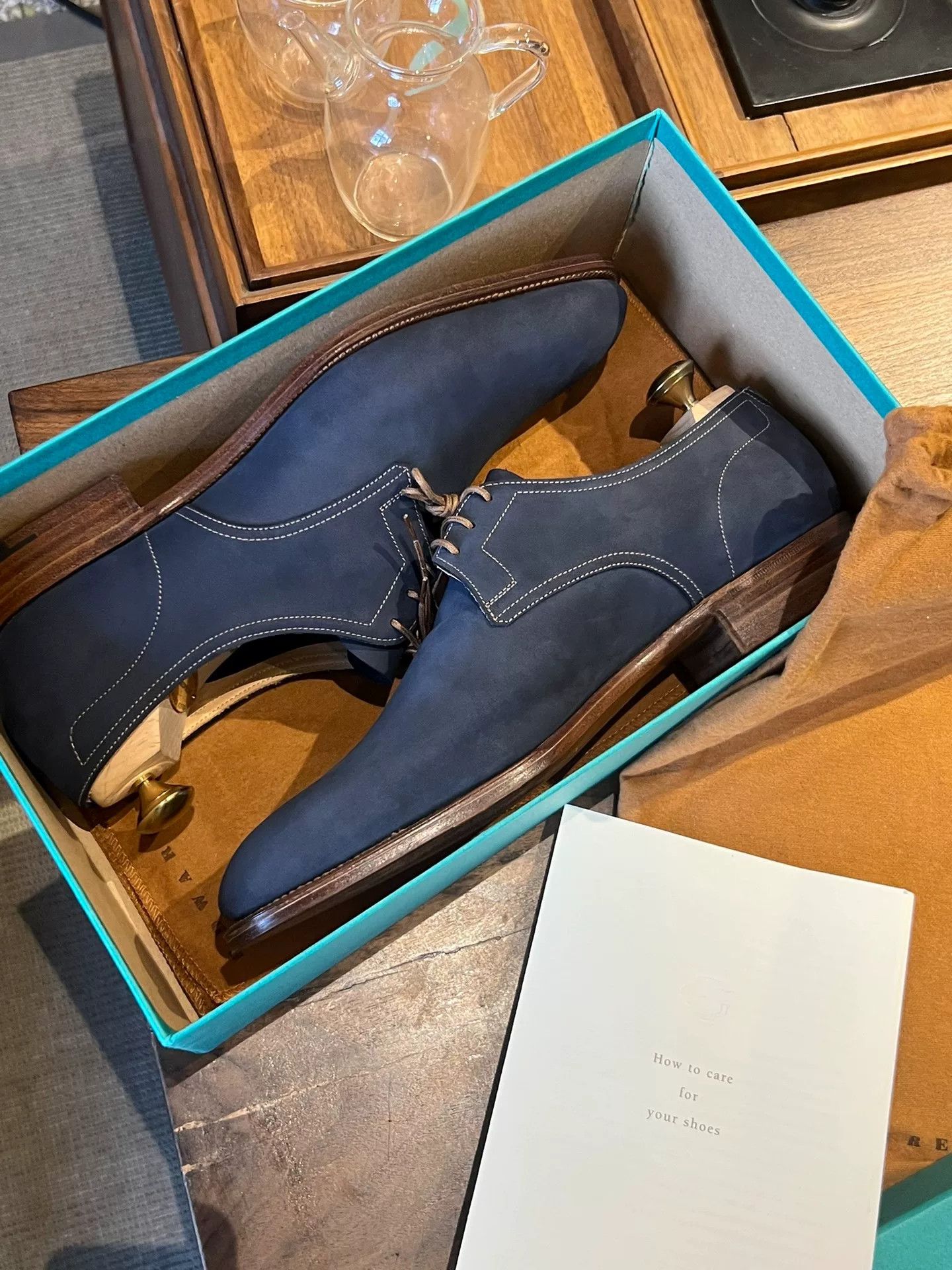 Edward Green Edward Green Suede Derby Shoes Size US 10 / EU 43 - 5 Thumbnail