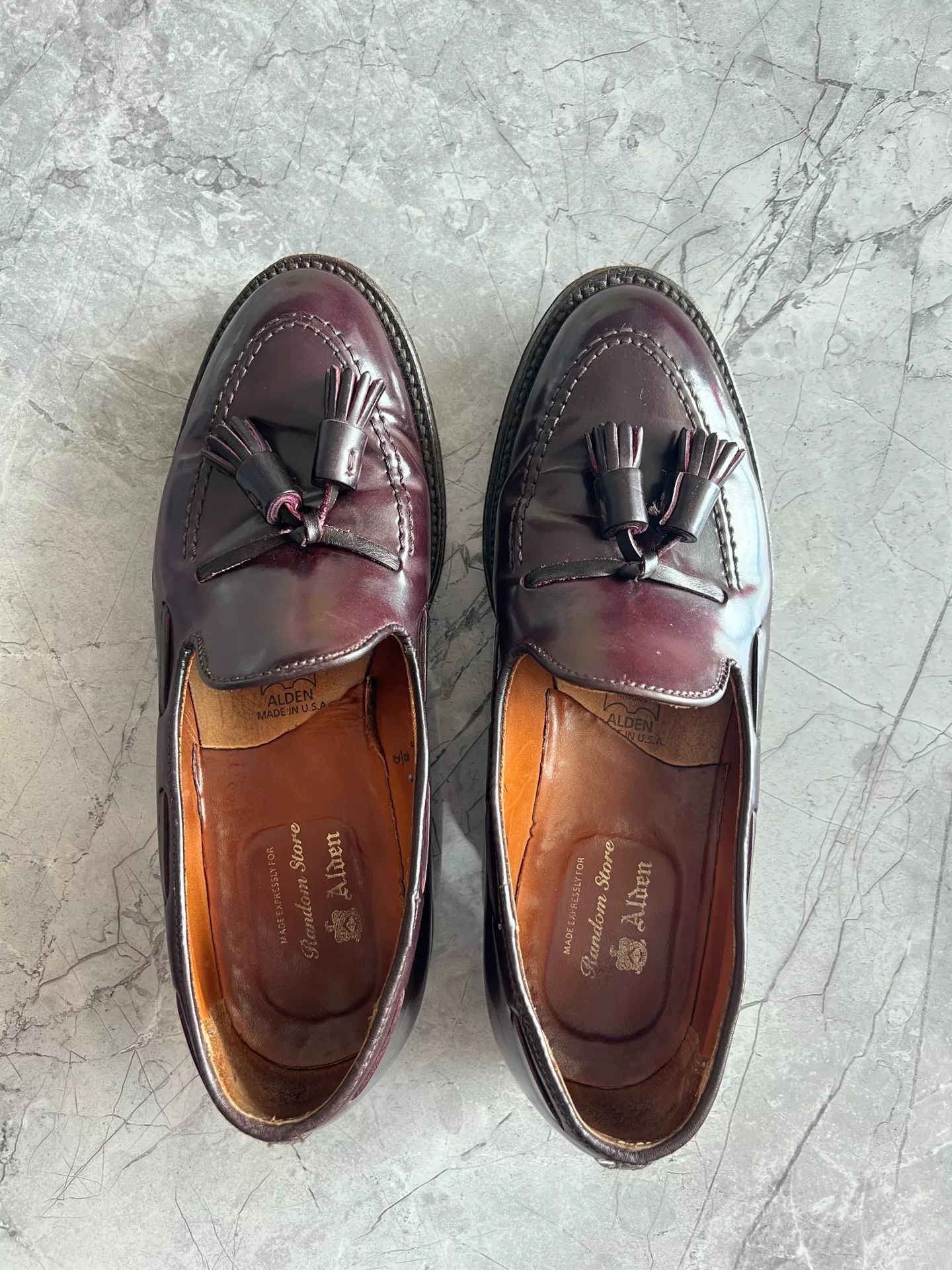 Alden Alden 563 Shell Cordovan Tassel Loafer Size US 8 / EU 41 - 3 Thumbnail