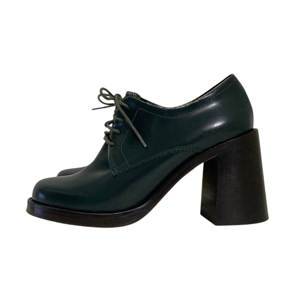 Dsquared2 Dsquared2 Dsquared2 Lace Up Chunky Heel Short Boots Leather Shoes DUTY FREE for USA Size ONE SIZE - 2 Thumbnail
